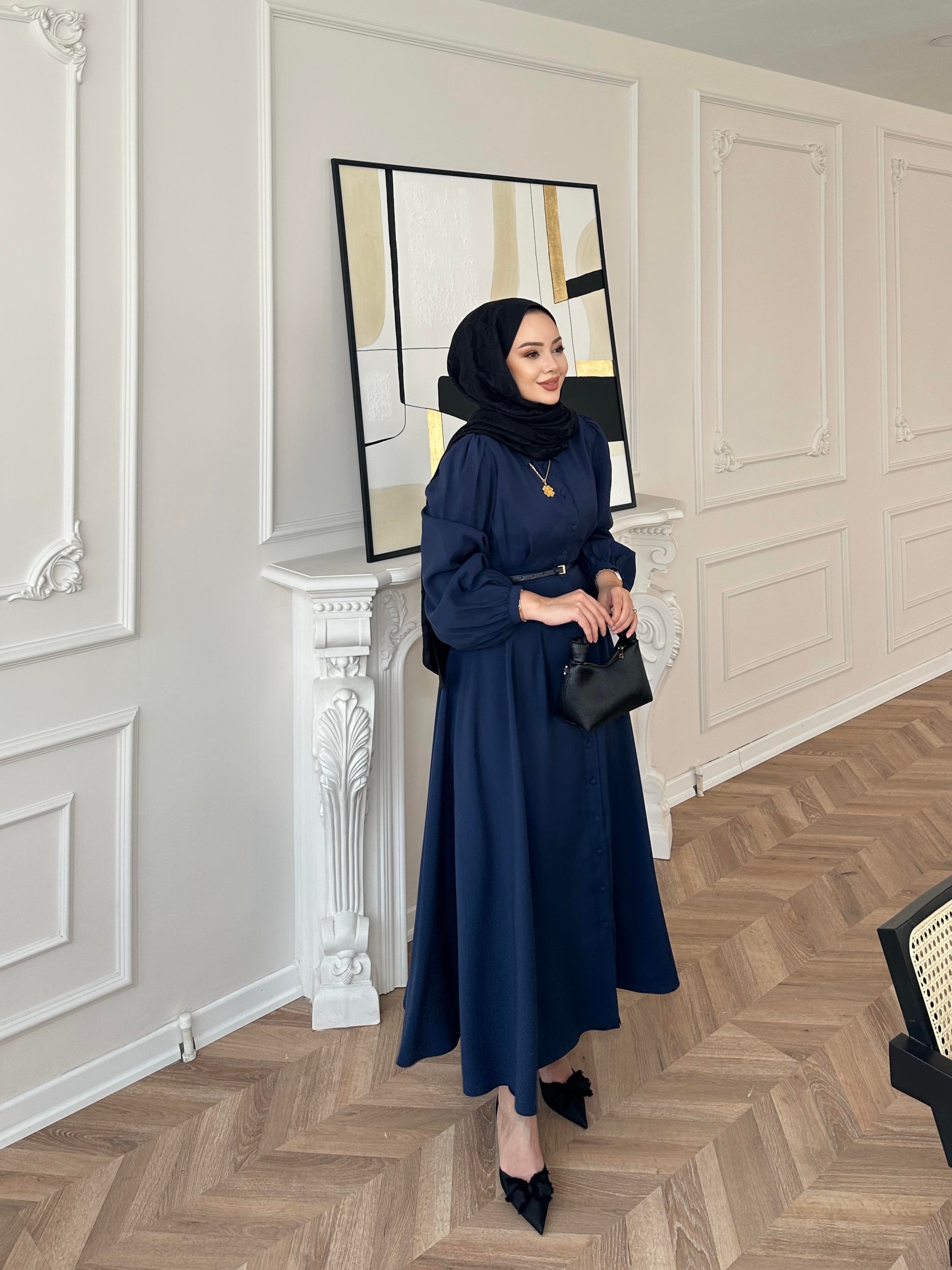 Perla Elbise Lacivert