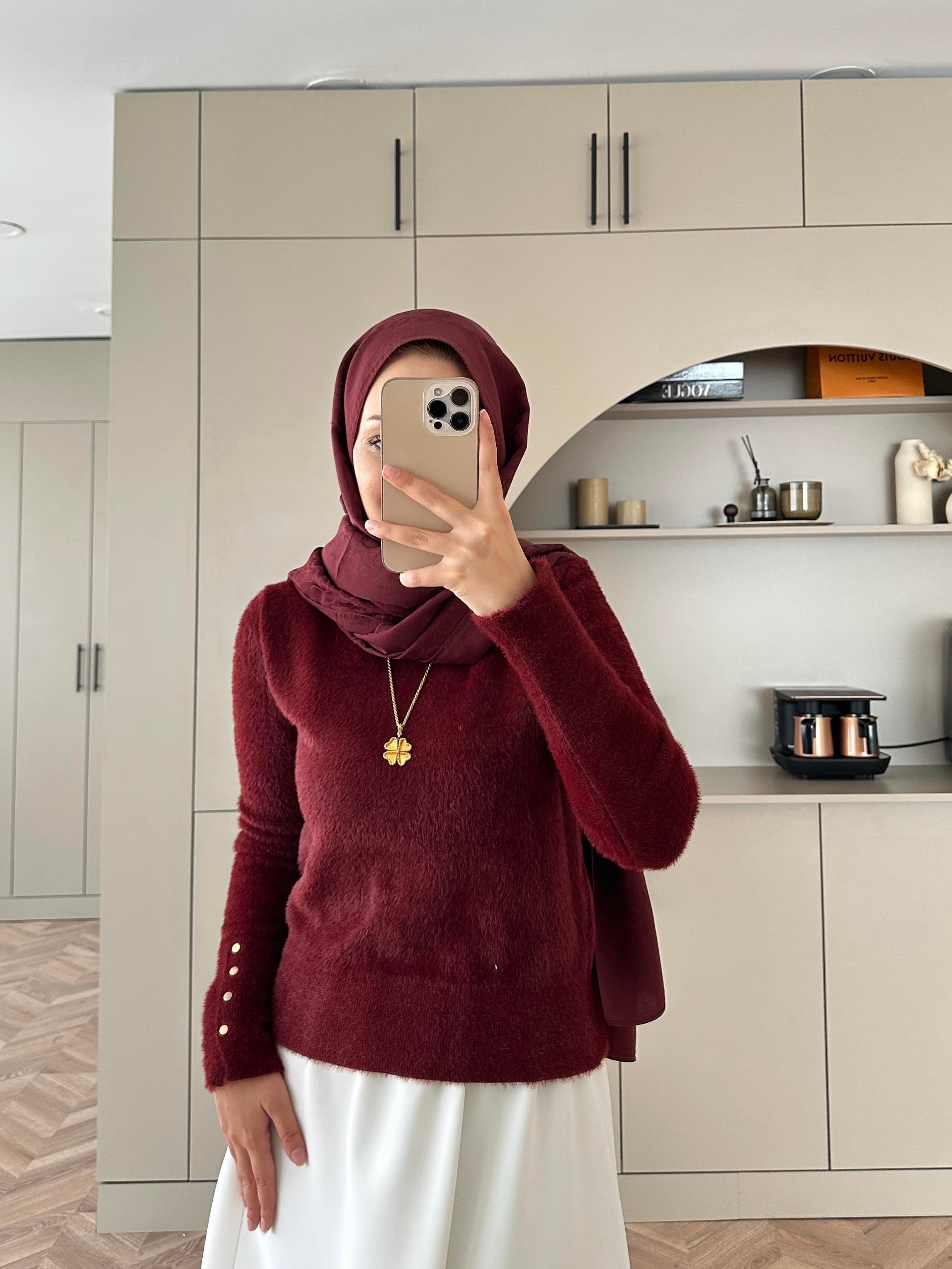 Pure Angora Kazak Bordo