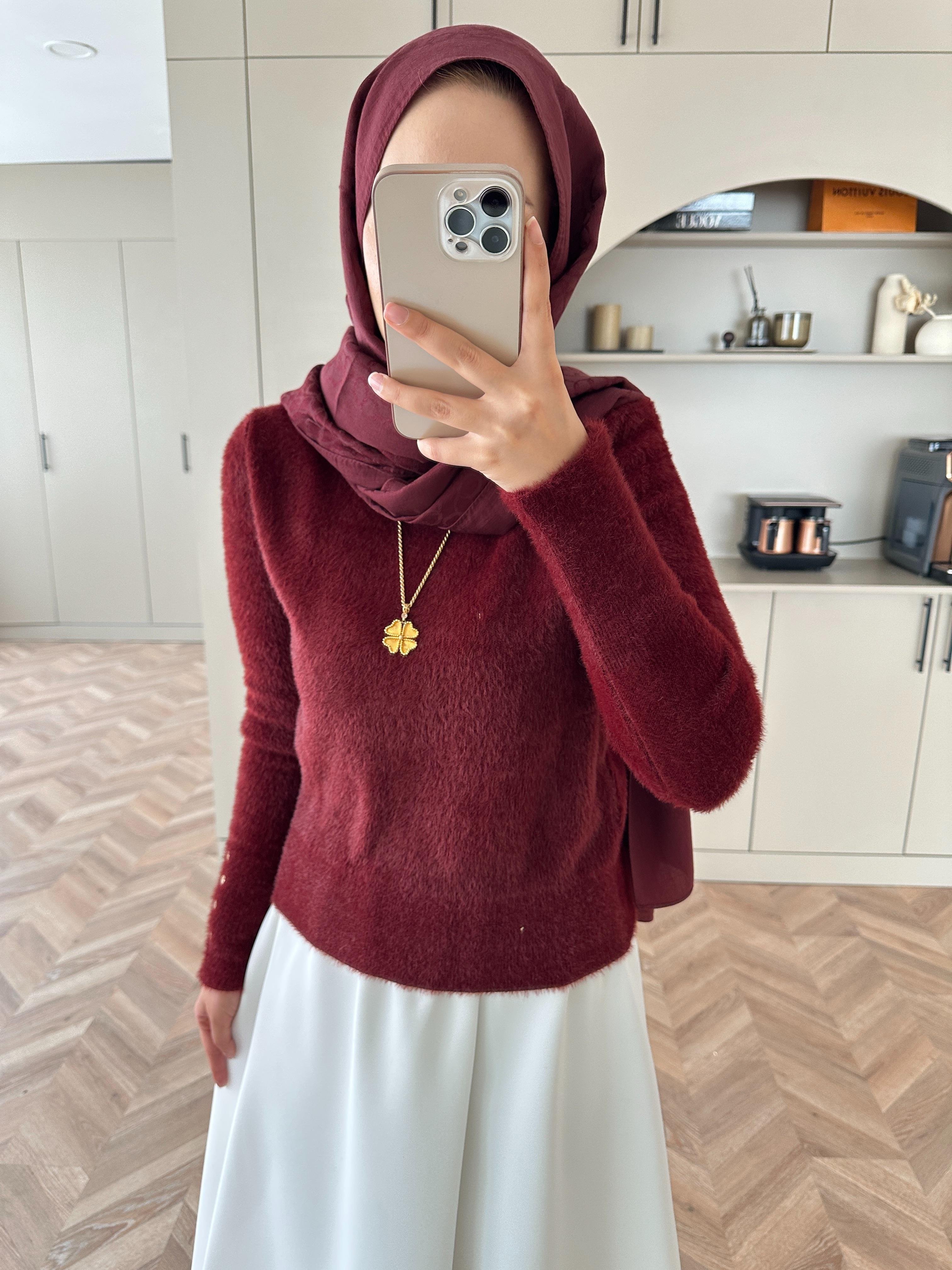 Pure Angora Kazak Bordo