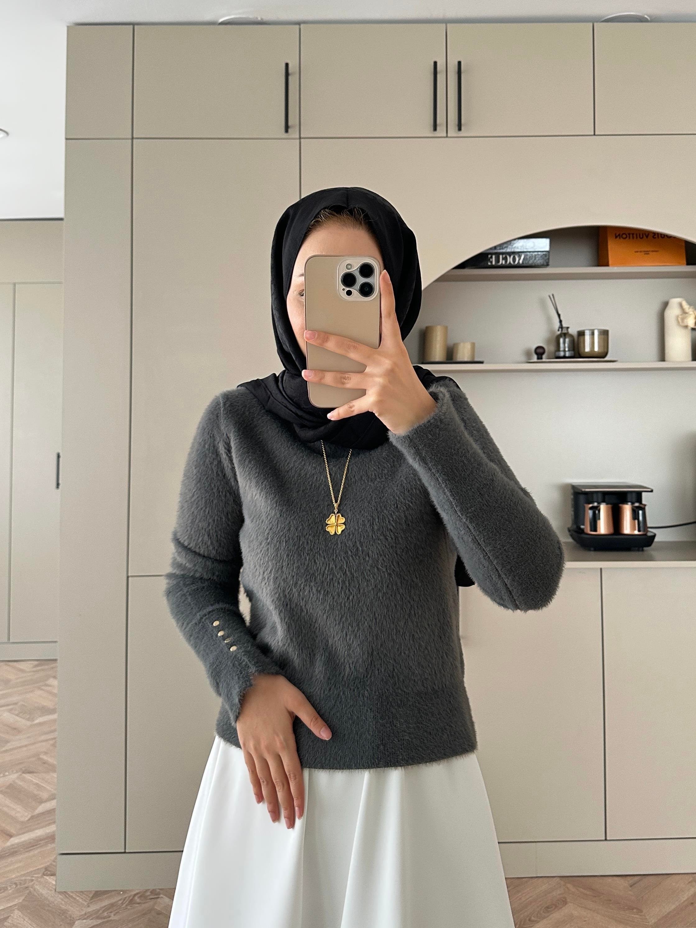 Pure Angora Kazak Gri