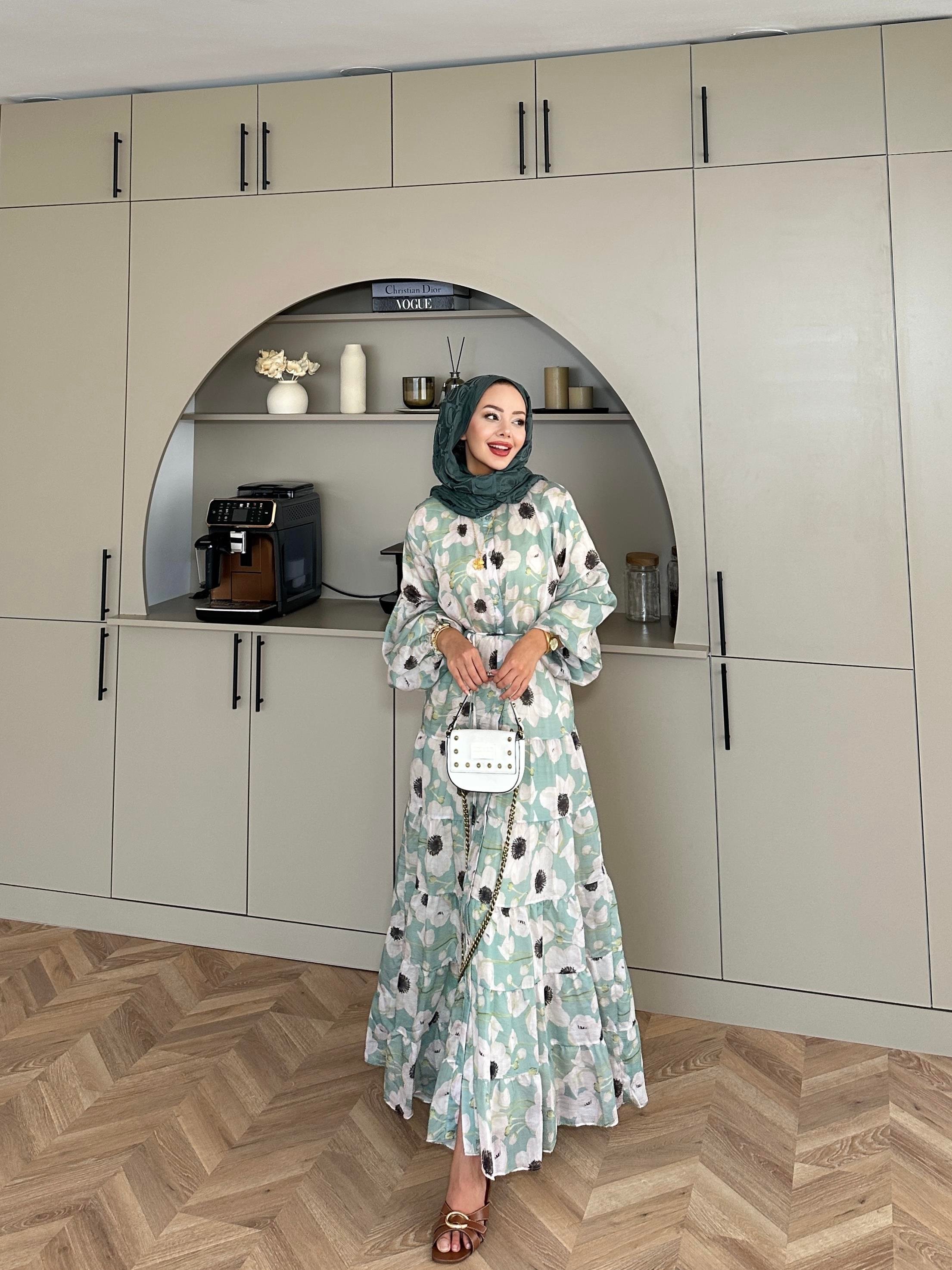 Radia Tül Elbise Haki