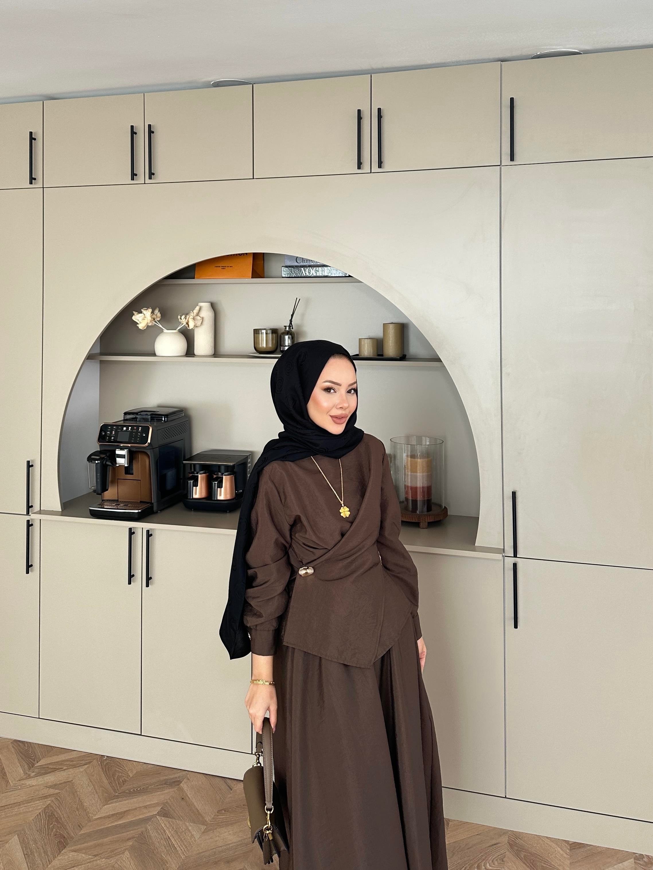 Raisa Cupra Etekli Takım Kahve