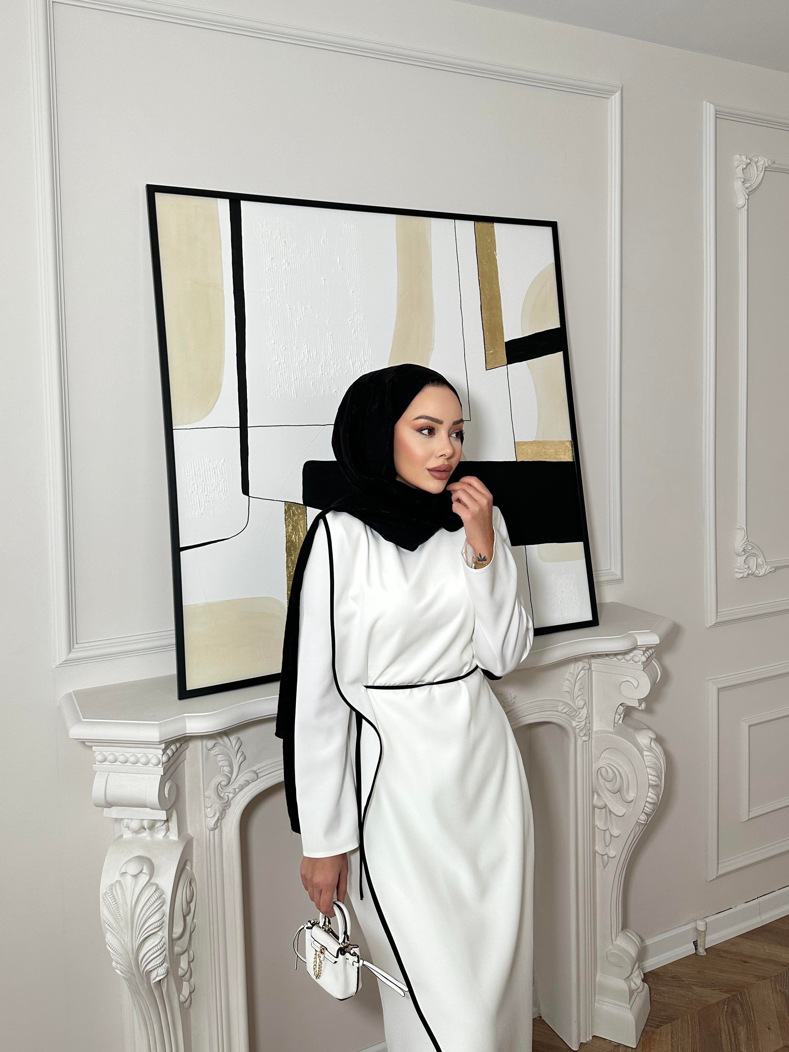 Rila Biyeli Elbise Beyaz