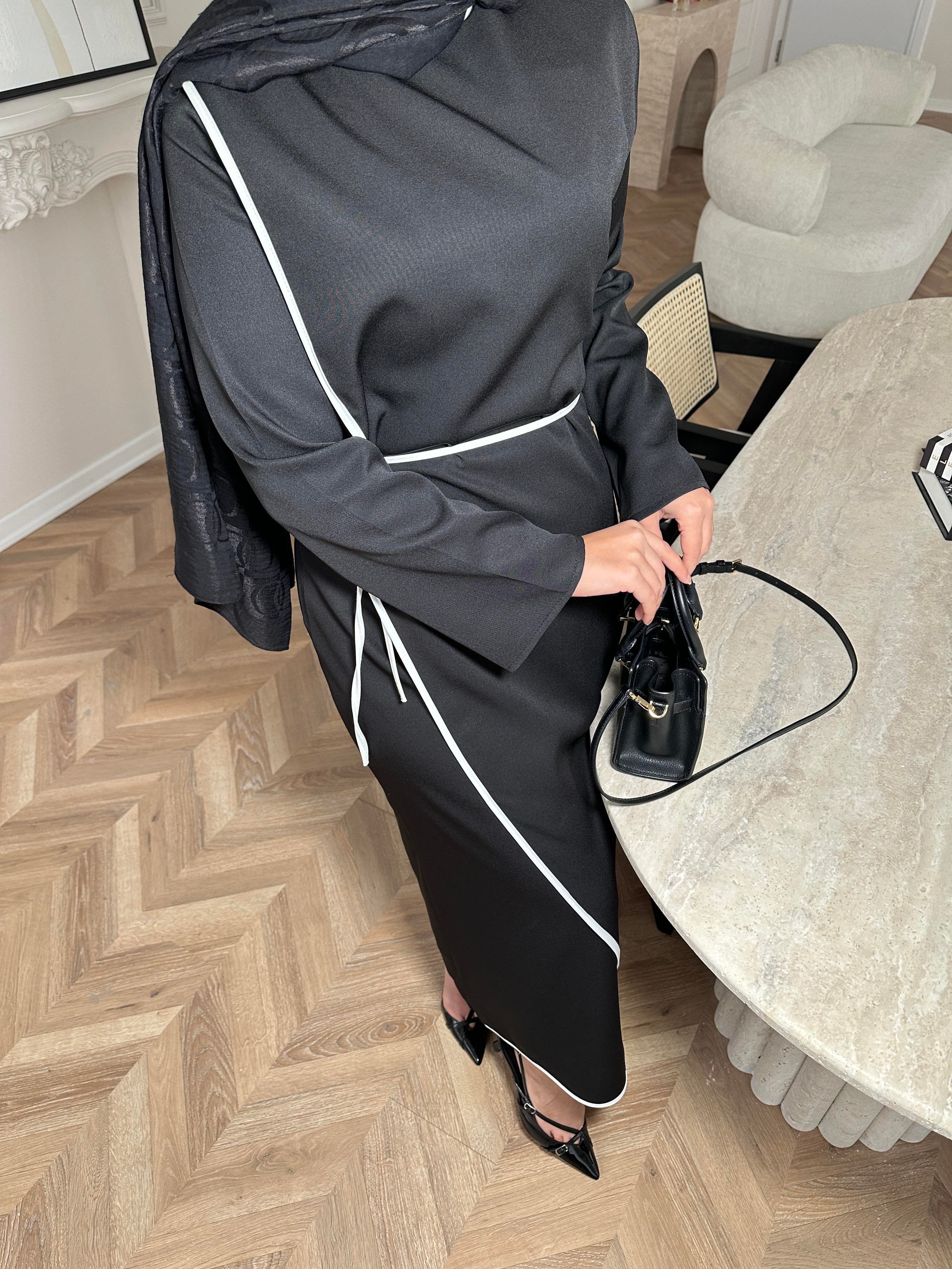 Rila Biyeli Elbise Siyah