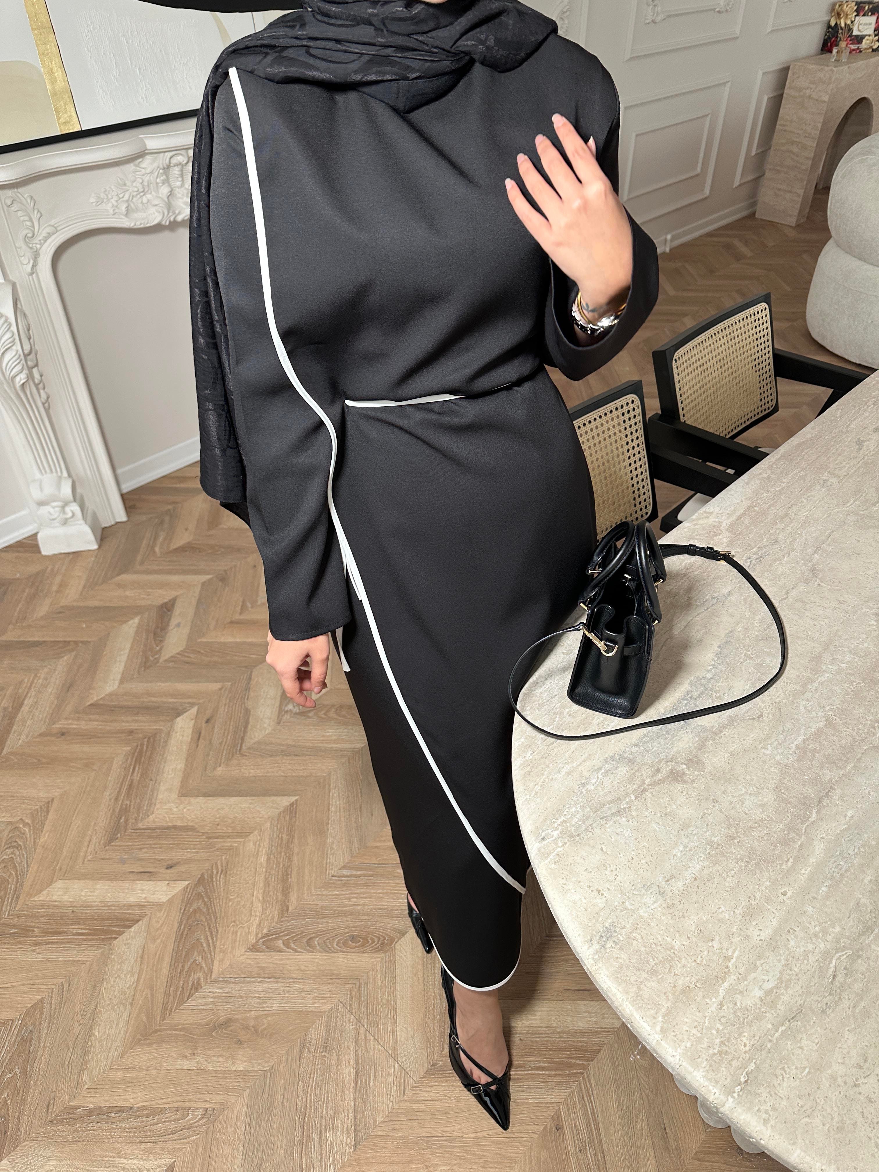 Rila Biyeli Elbise Siyah