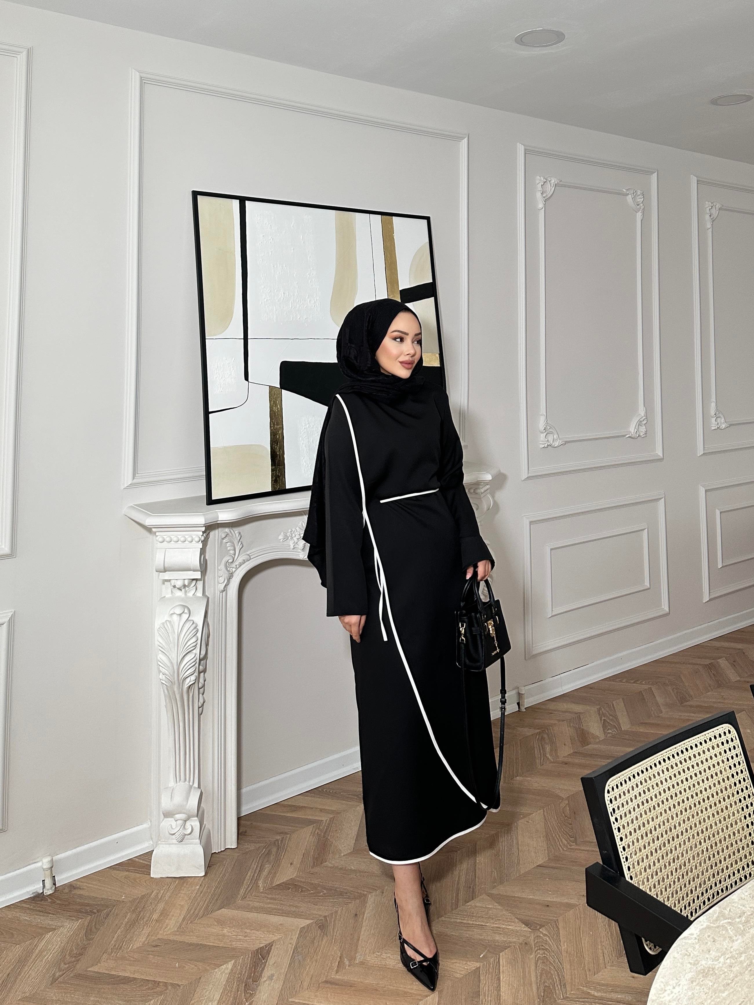 Rila Biyeli Elbise Siyah