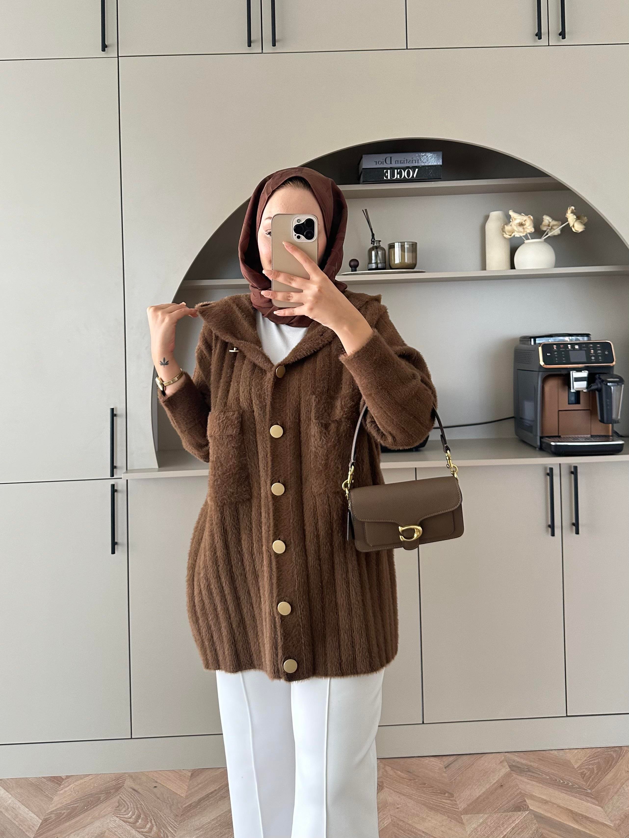 Rove Angora Hırka Acı Kahve