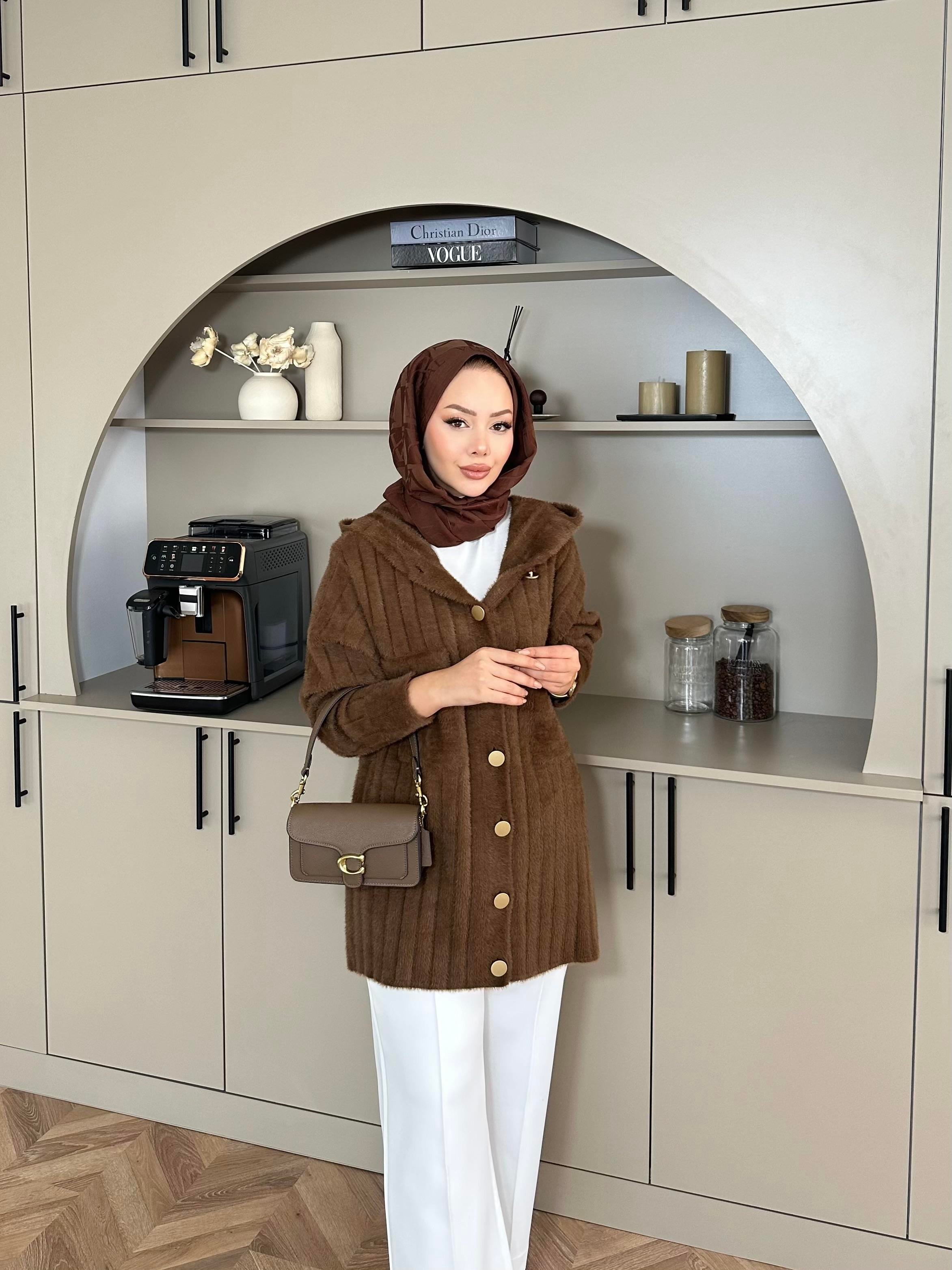 Rove Angora Hırka Acı Kahve