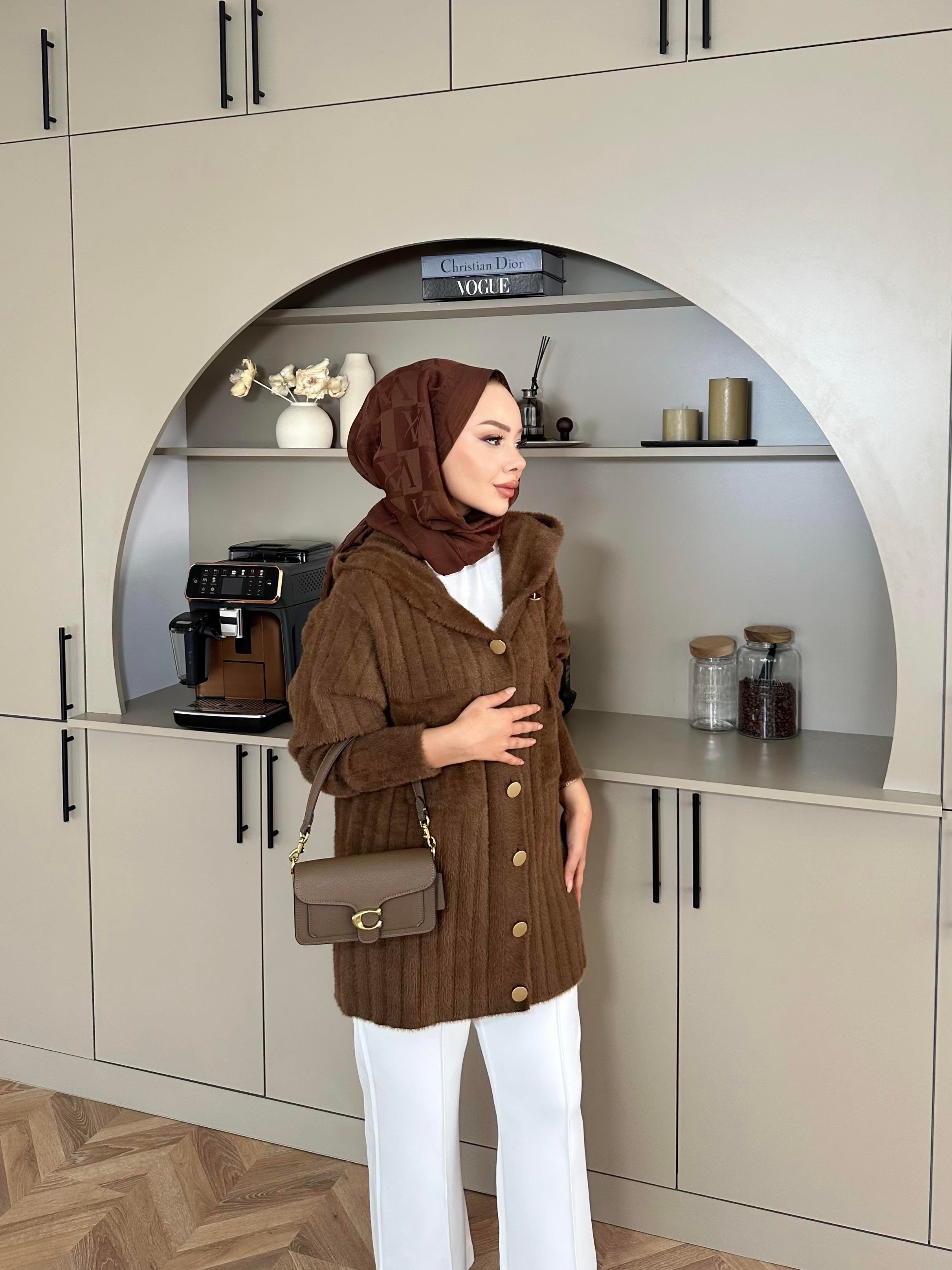 Rove Angora Hırka Acı Kahve