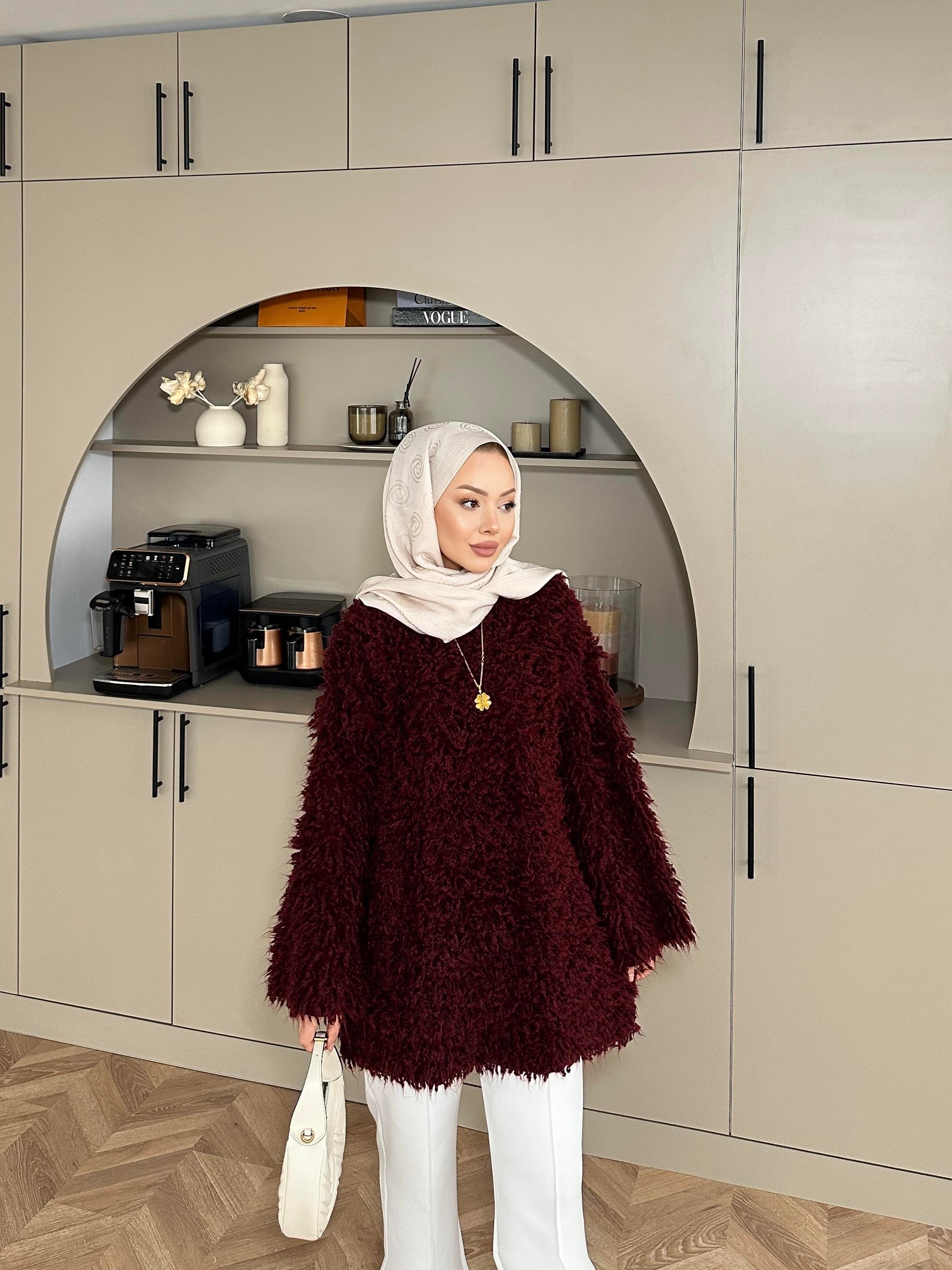 Saçaklı Kazak Bordo