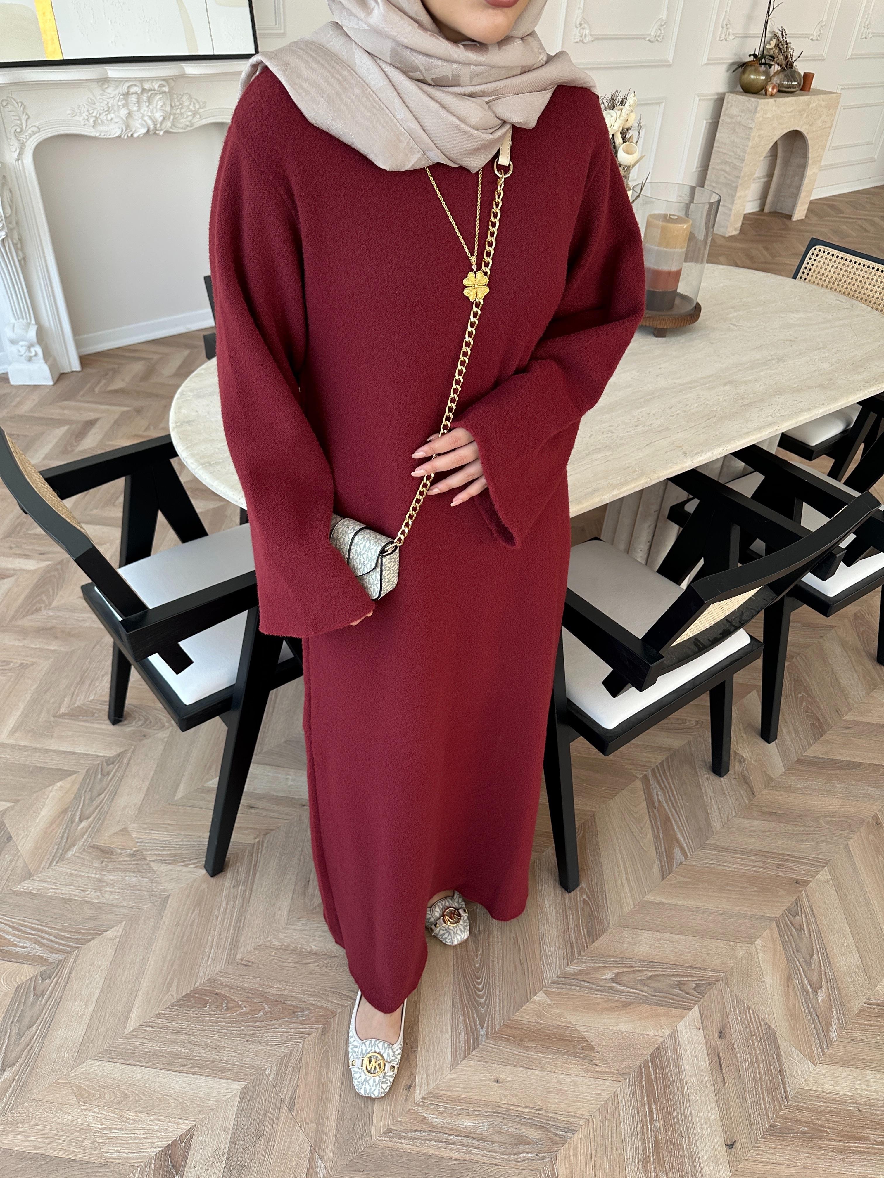 Siera Angora Elbise Mürdüm