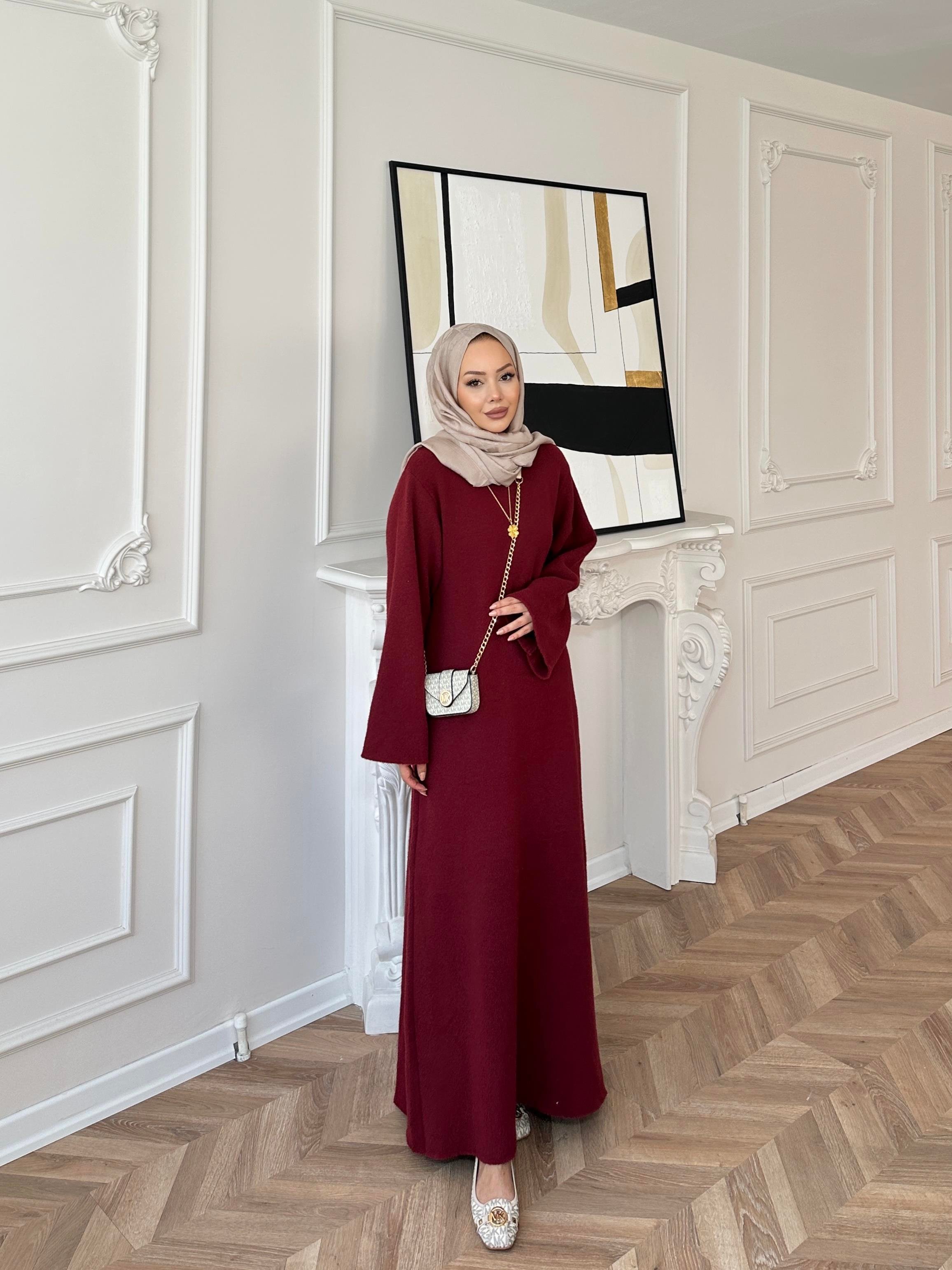 Siera Angora Elbise Mürdüm