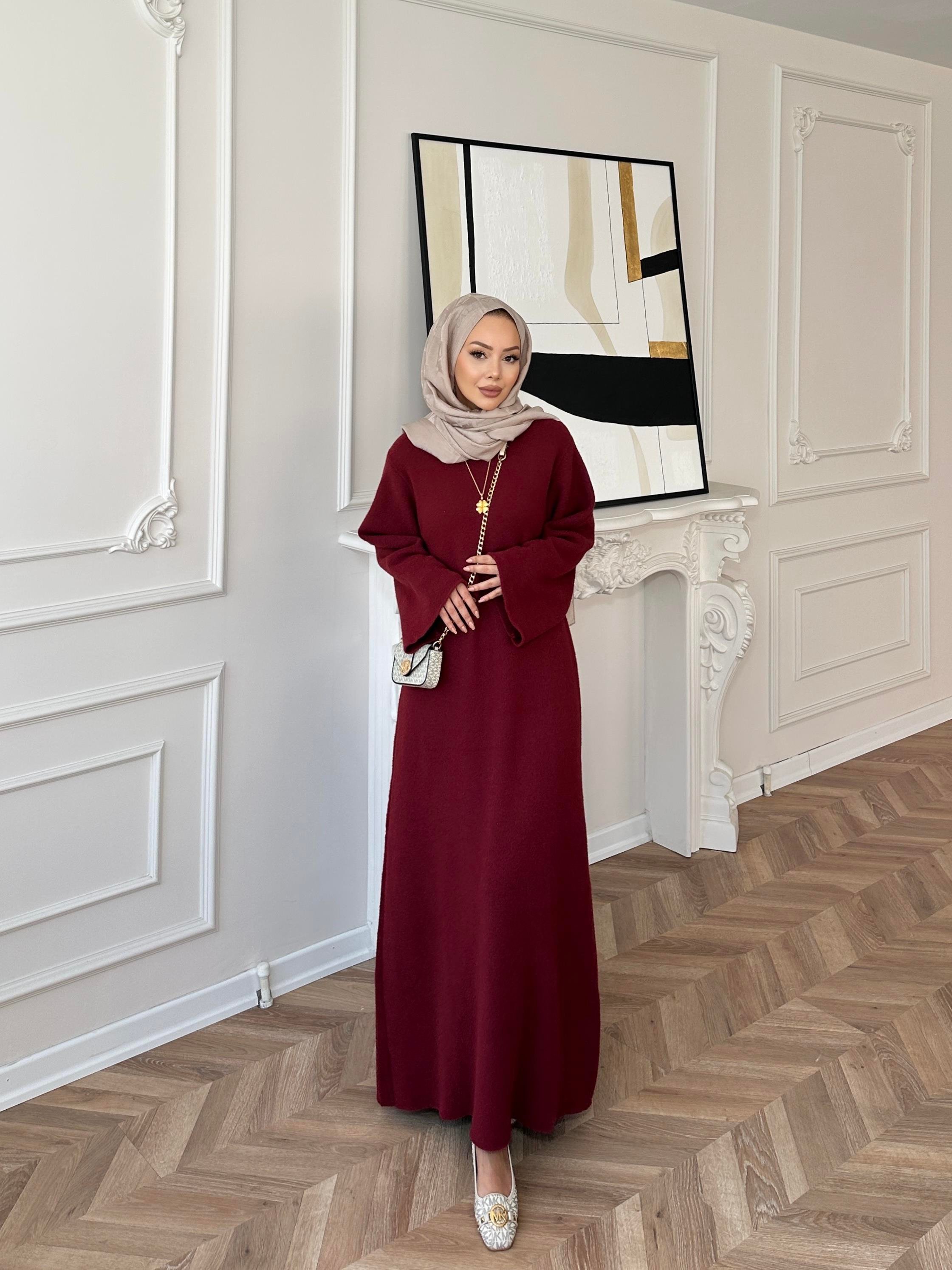 Siera Angora Elbise Mürdüm