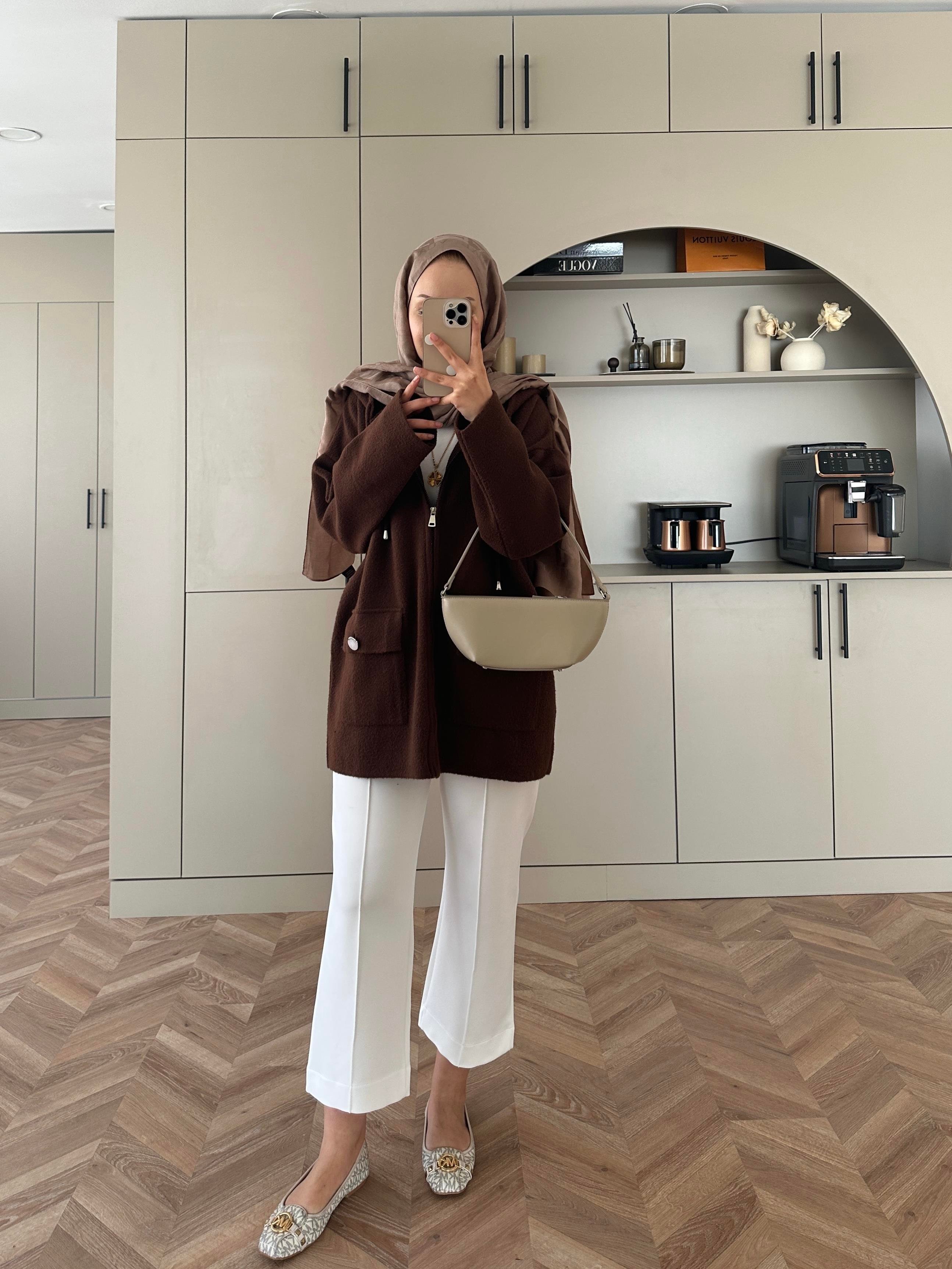 Silva Angora Hırka Acı Kahve