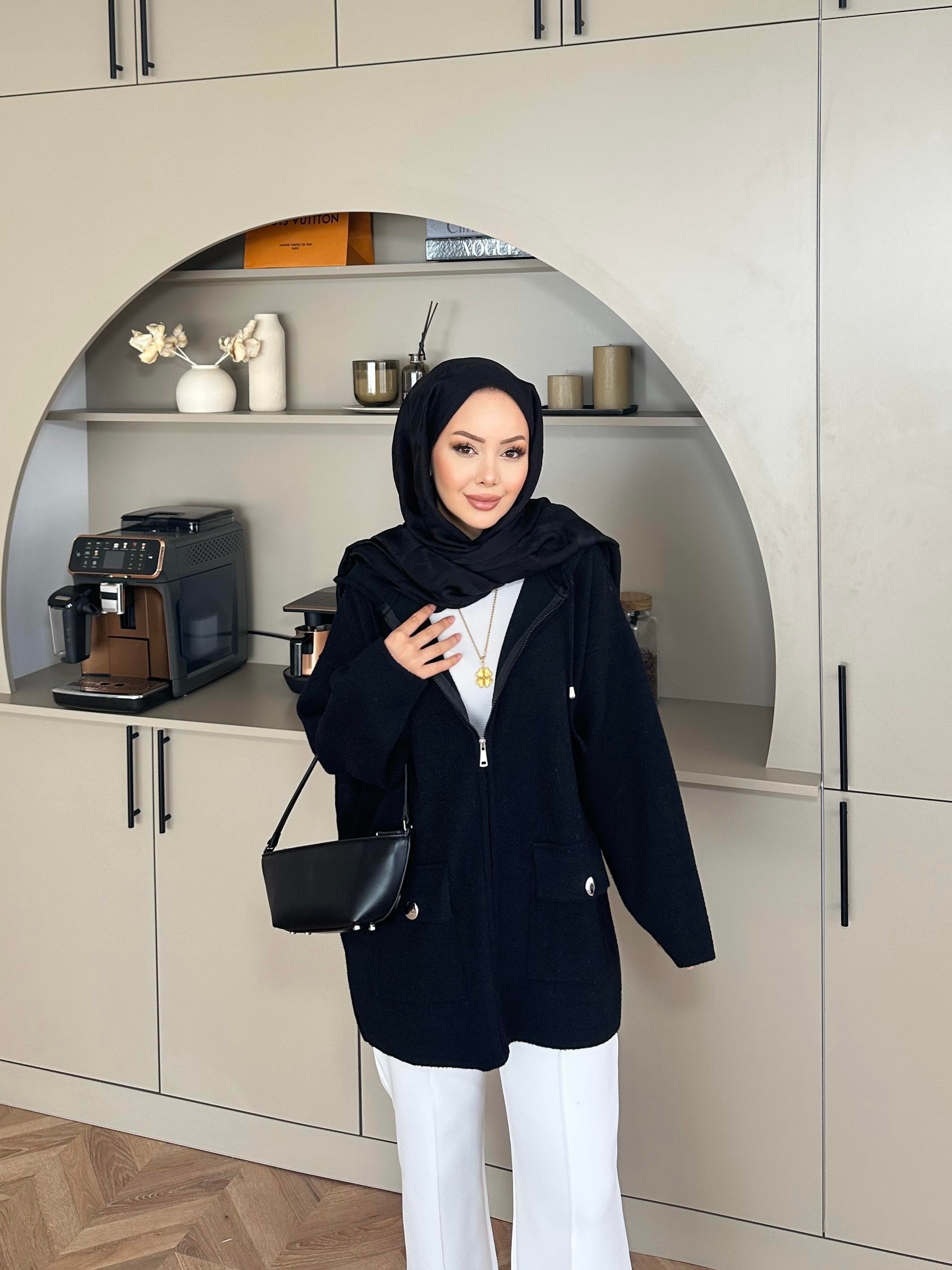 Silva Angora Hırka Siyah