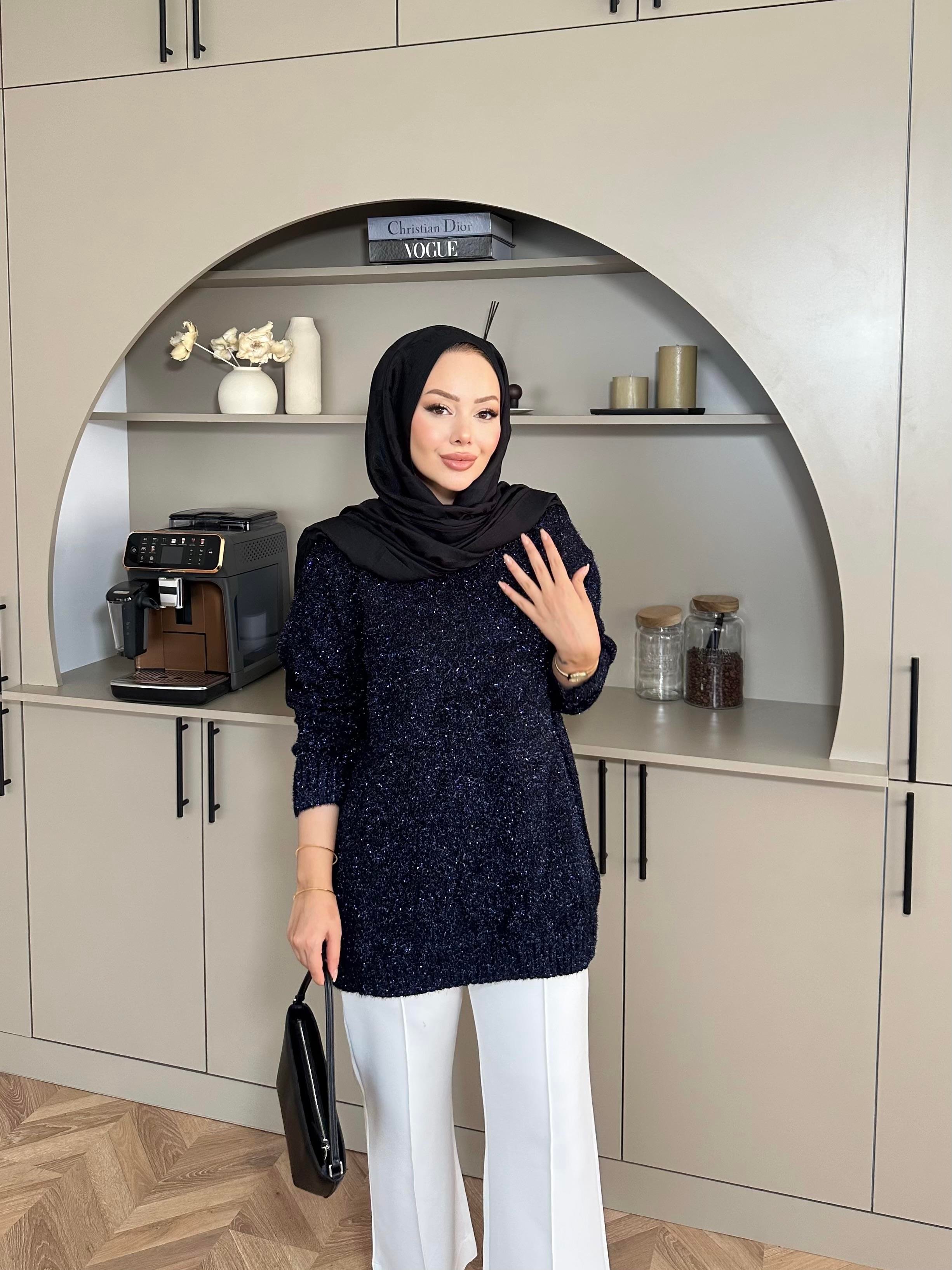 Simli Kazak Lacivert