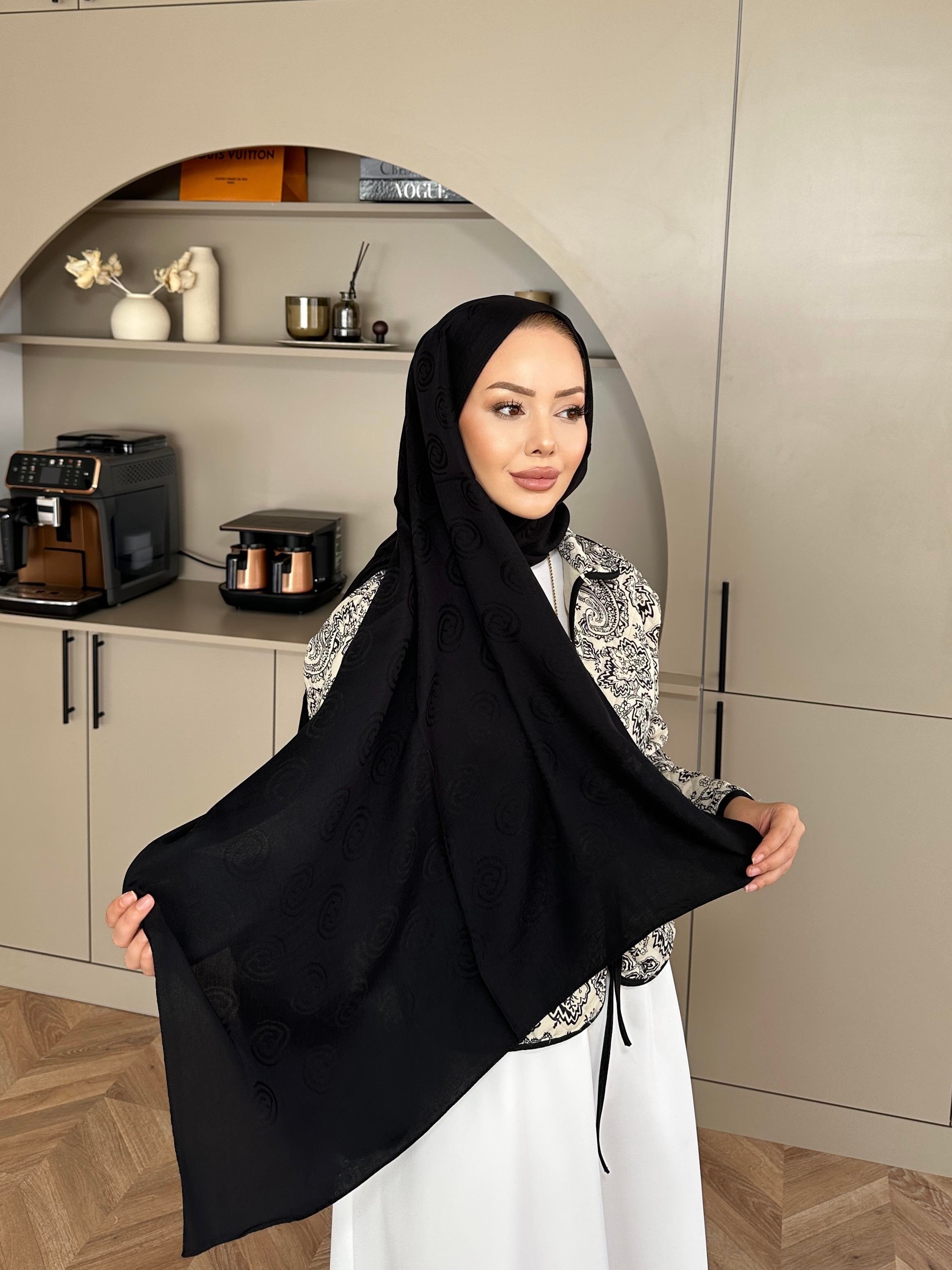 Siyah E Desen Naia Şal