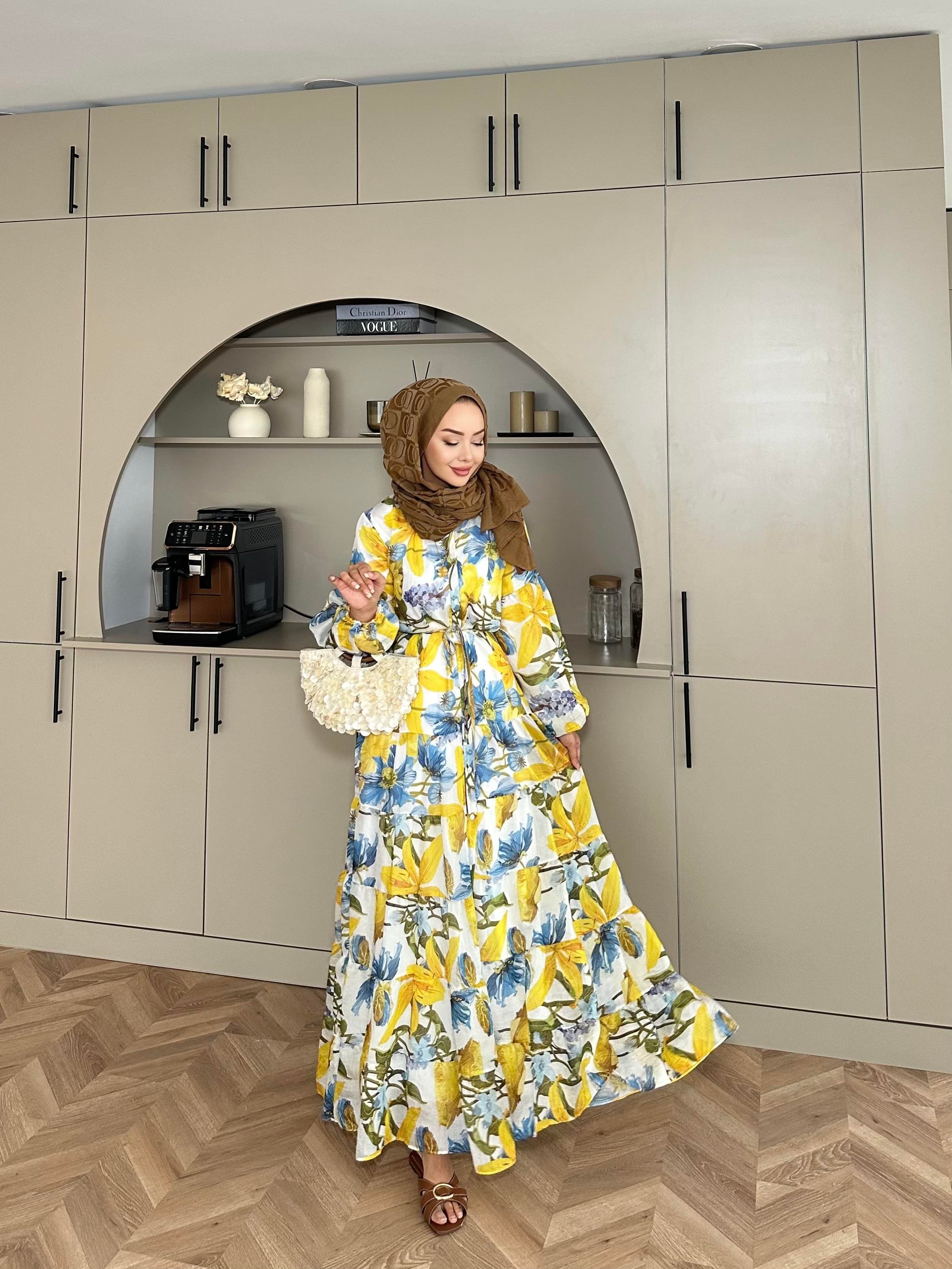 Tania Tül Elbise Sarı