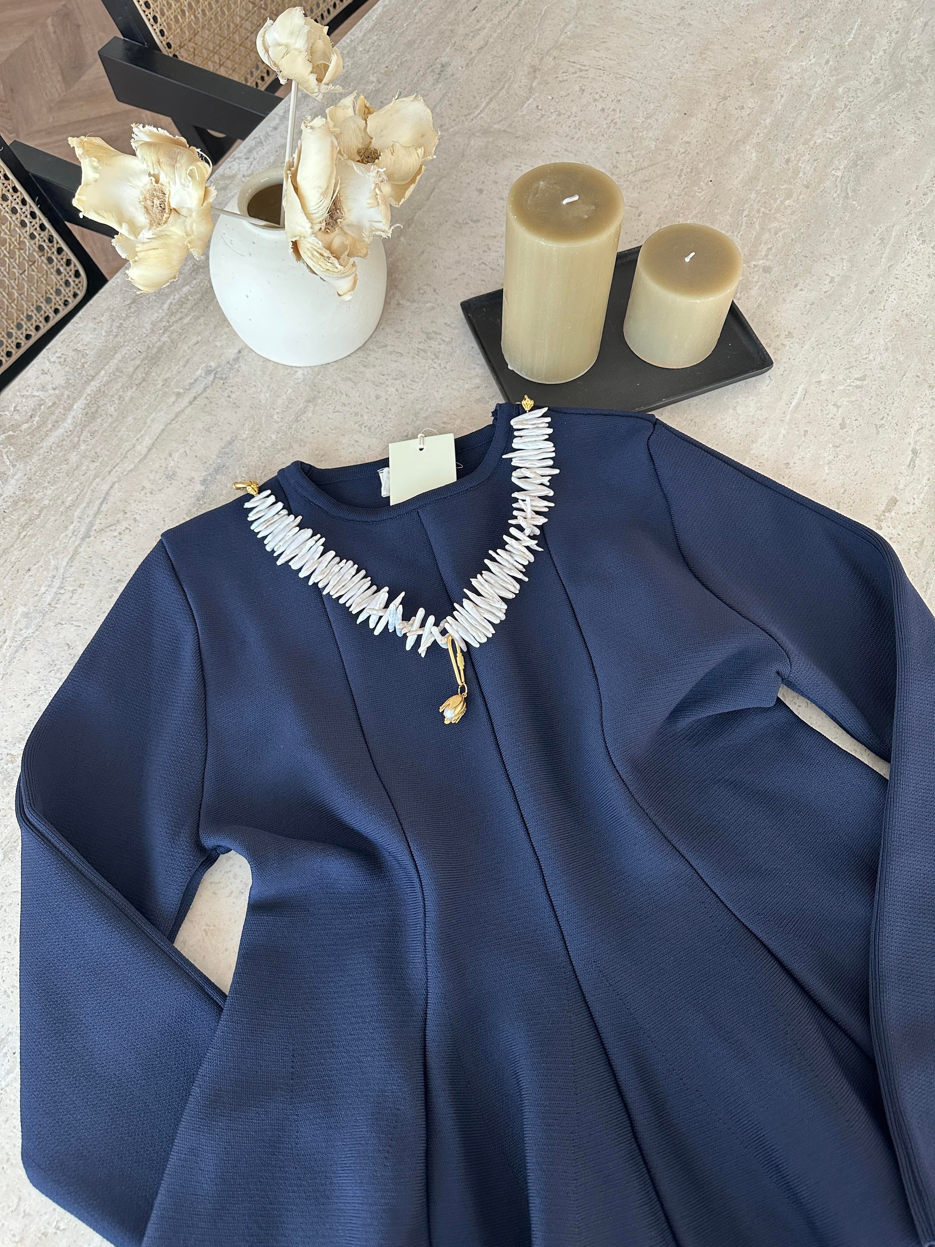 Tate Çelik Örme Kazak Lacivert