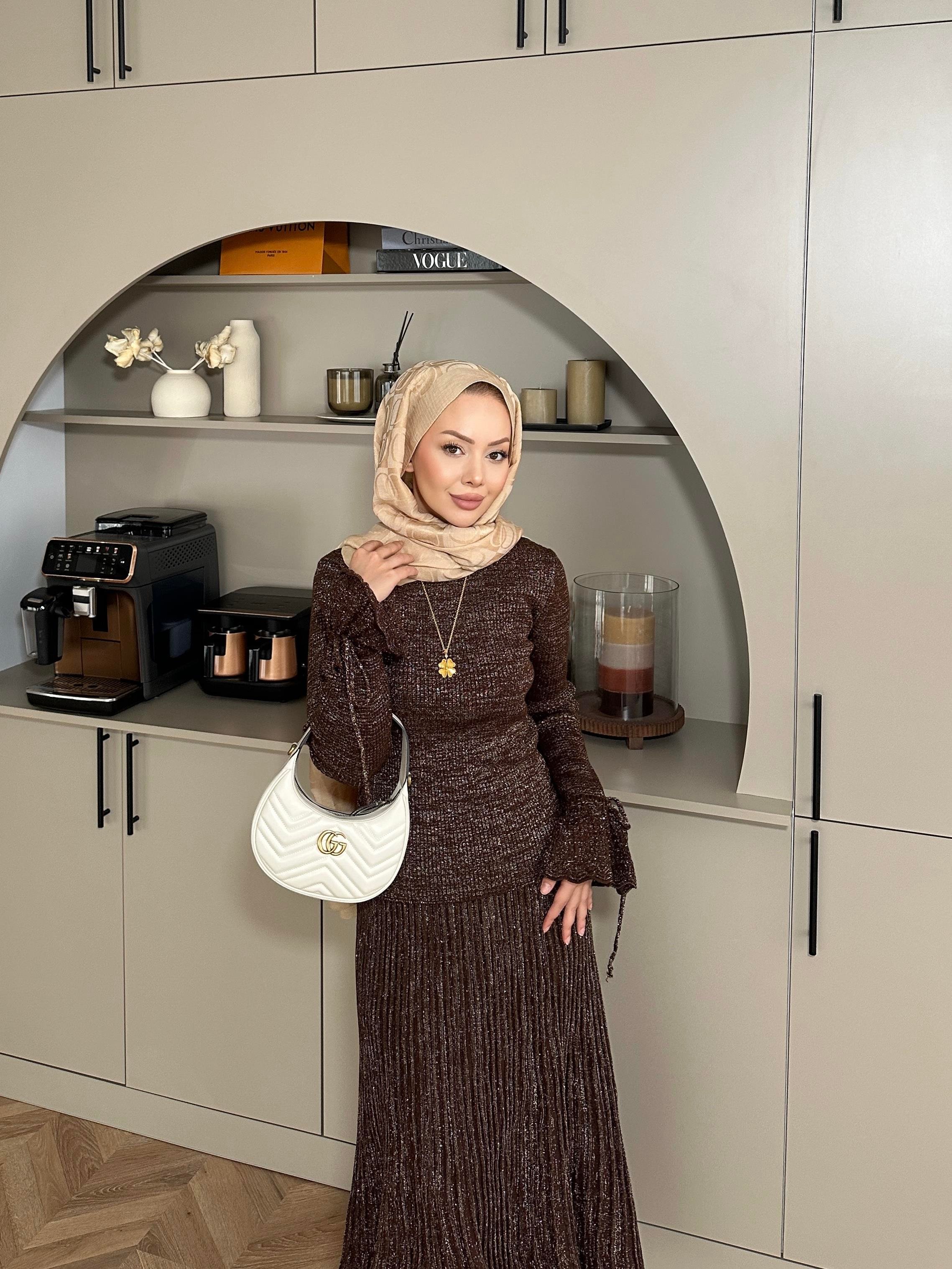 Tina Simli Etekli Takım Acı Kahve