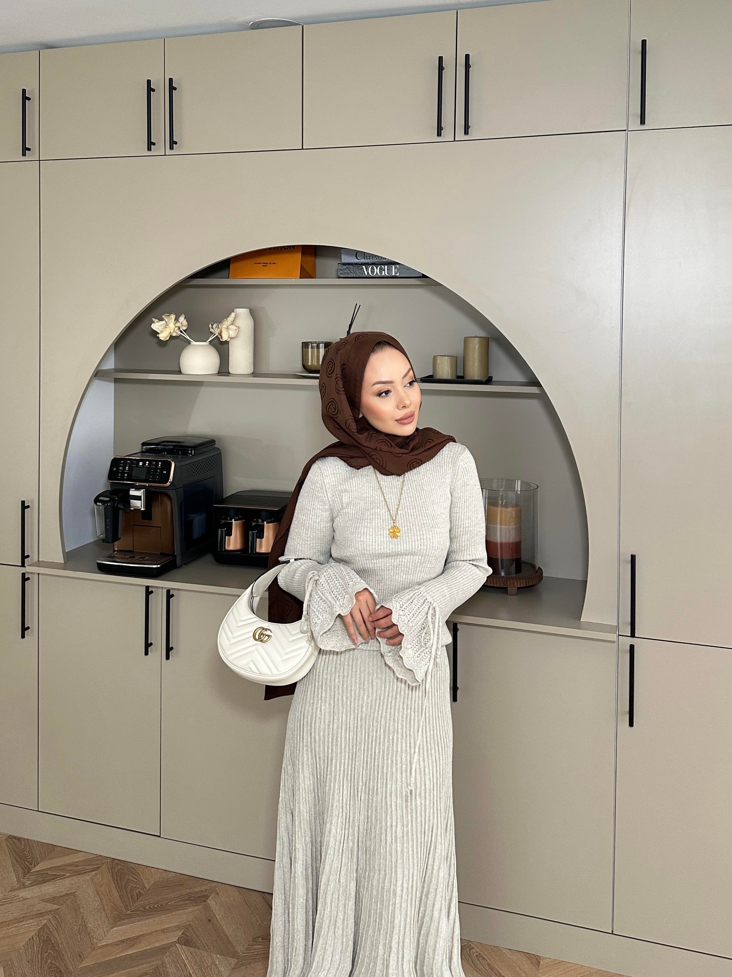 Tina Simli Etekli Takım Krem