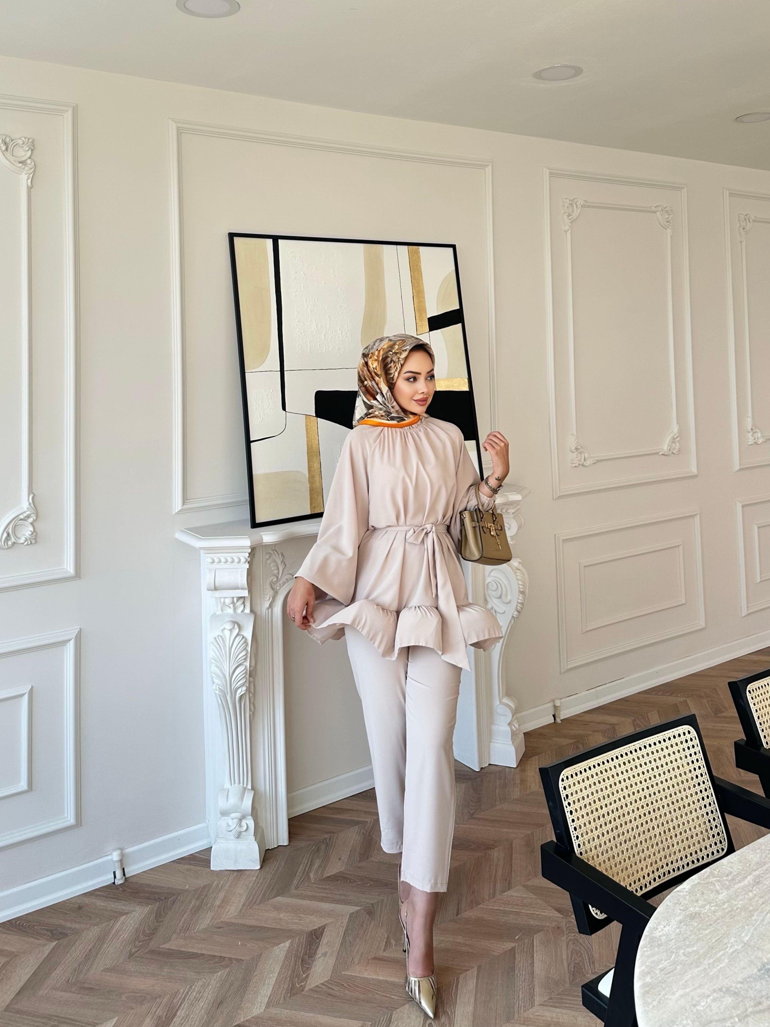 Venezia Pantolonlu Takım Bej