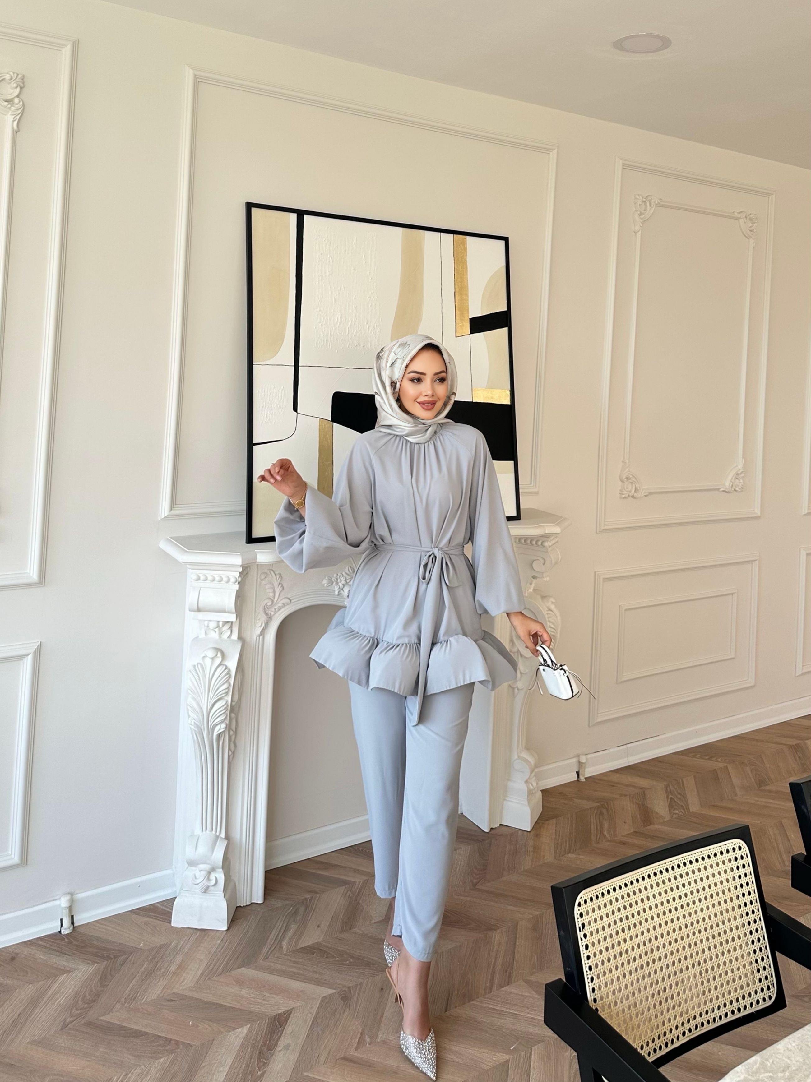 Venezia Pantolonlu Takım Gri