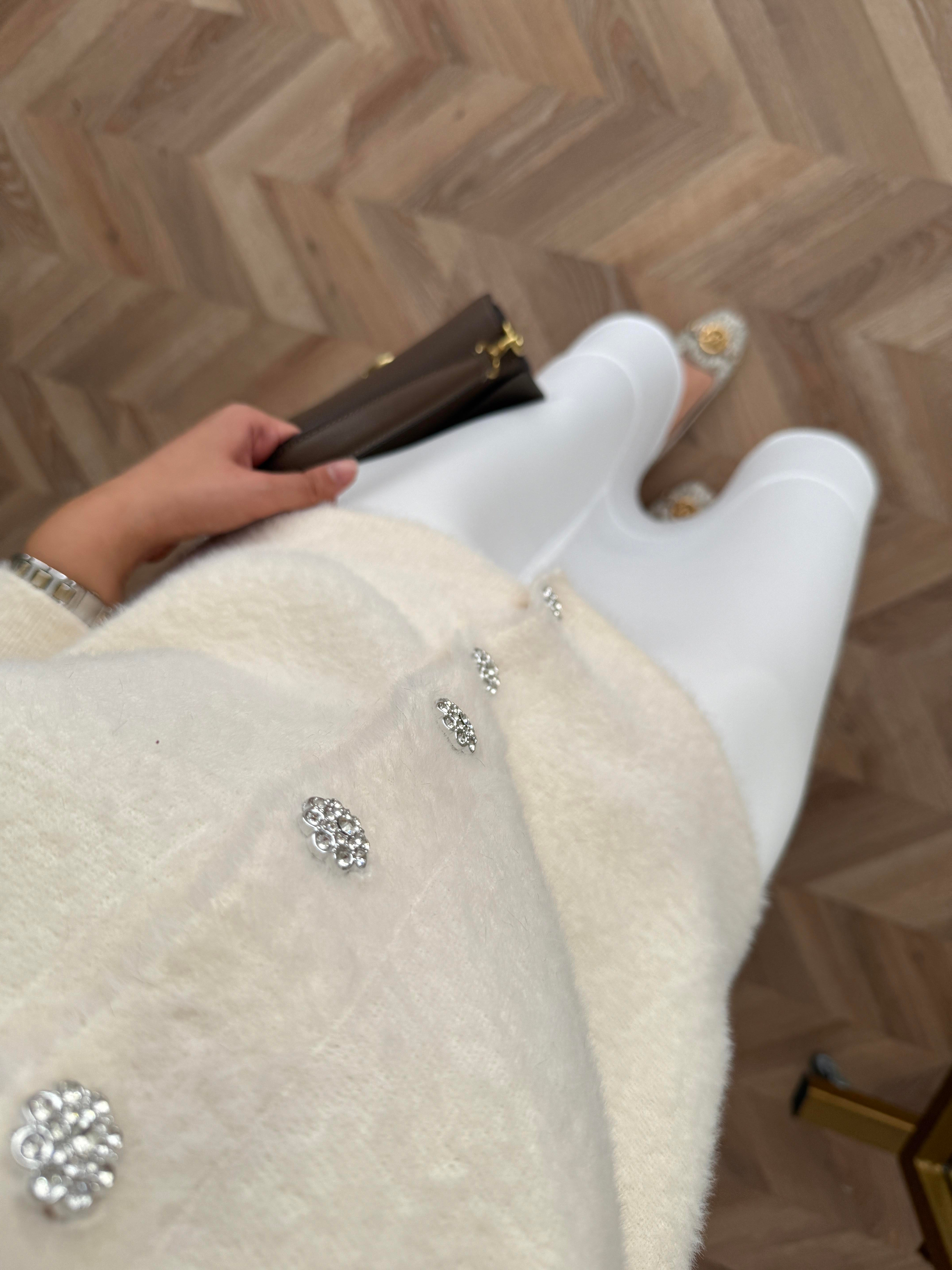 Vina Angora Hırka Ekru