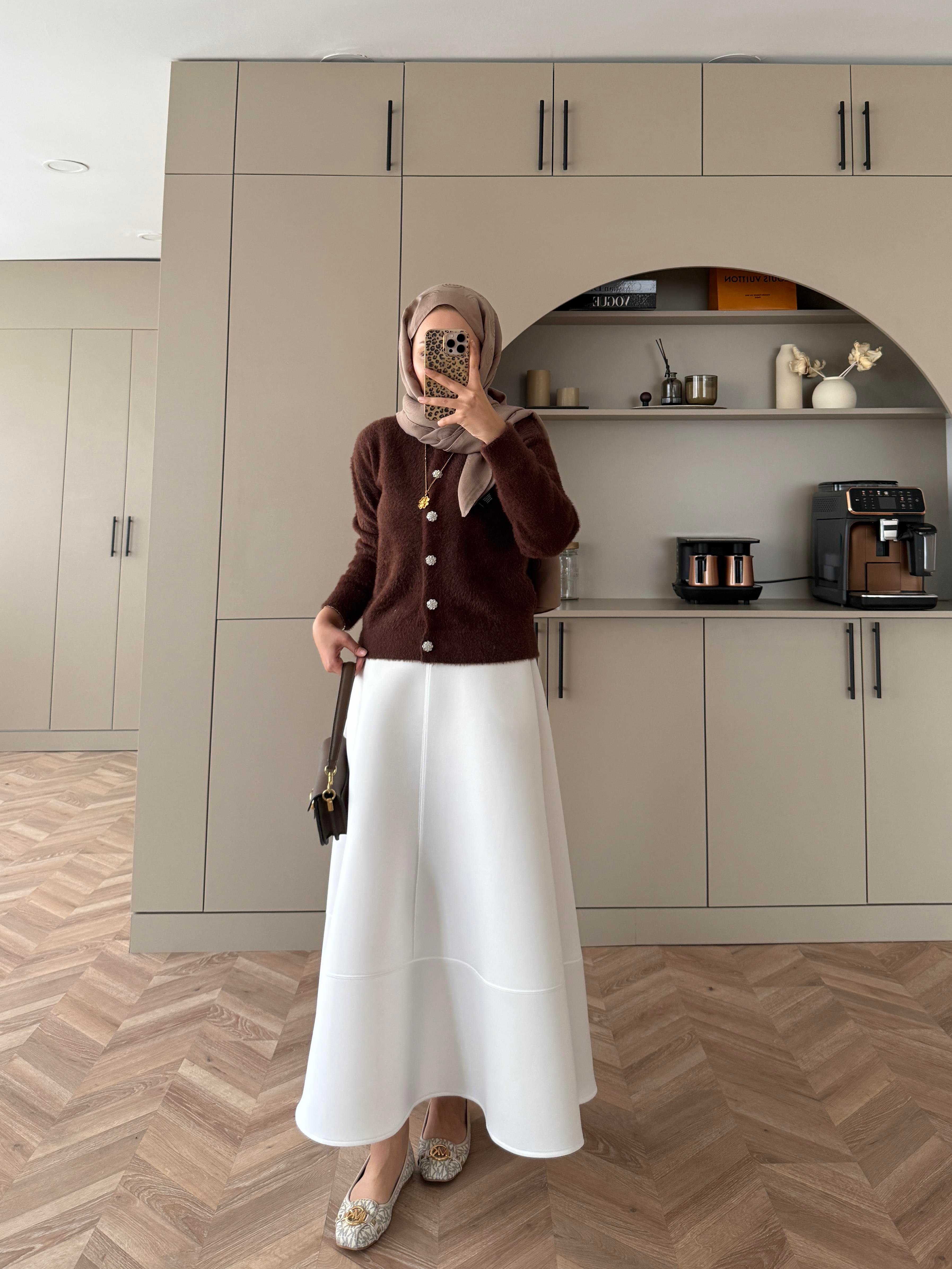 Vina Angora Hırka Kahve