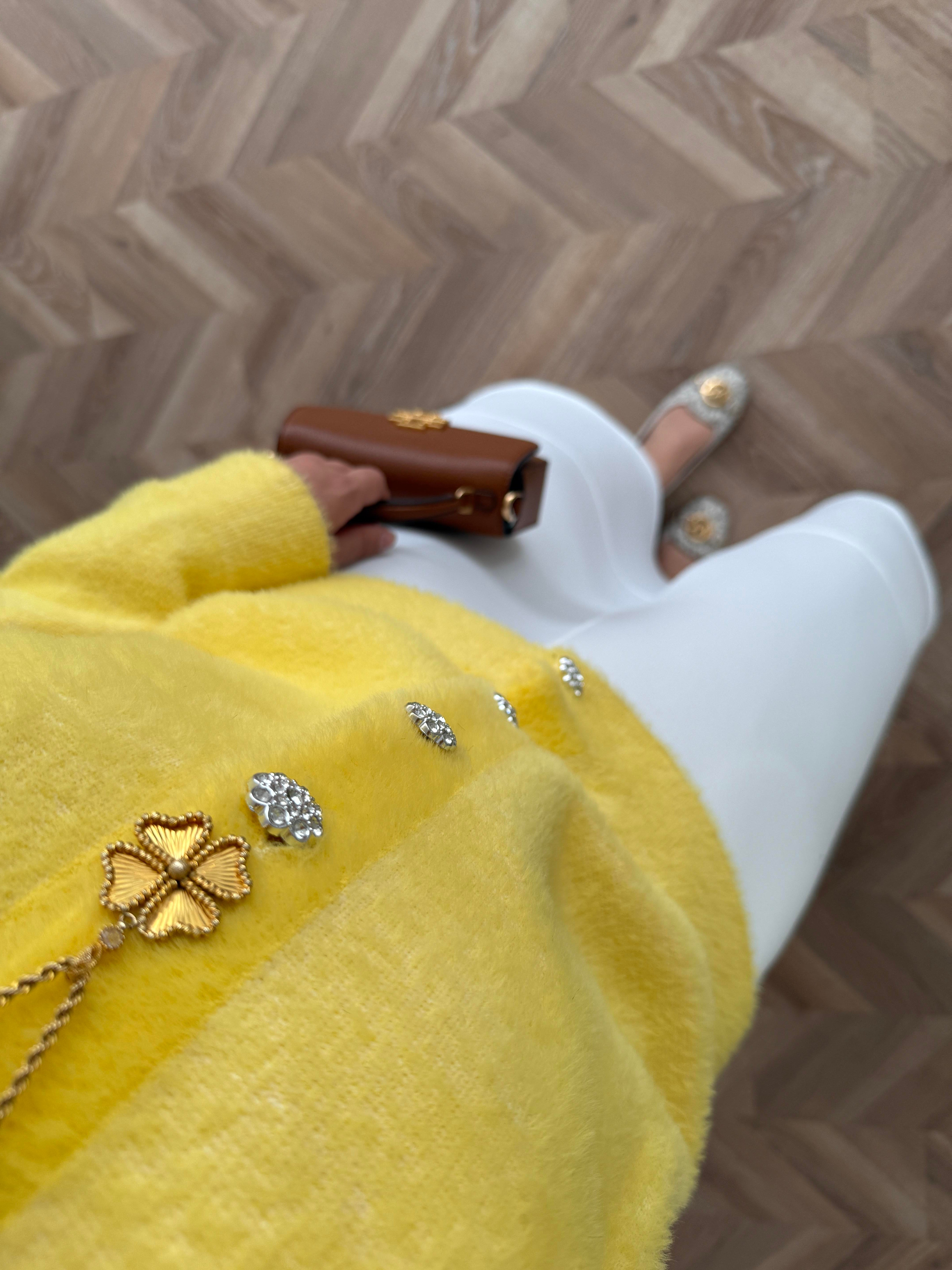 Vina Angora Hırka Sarı