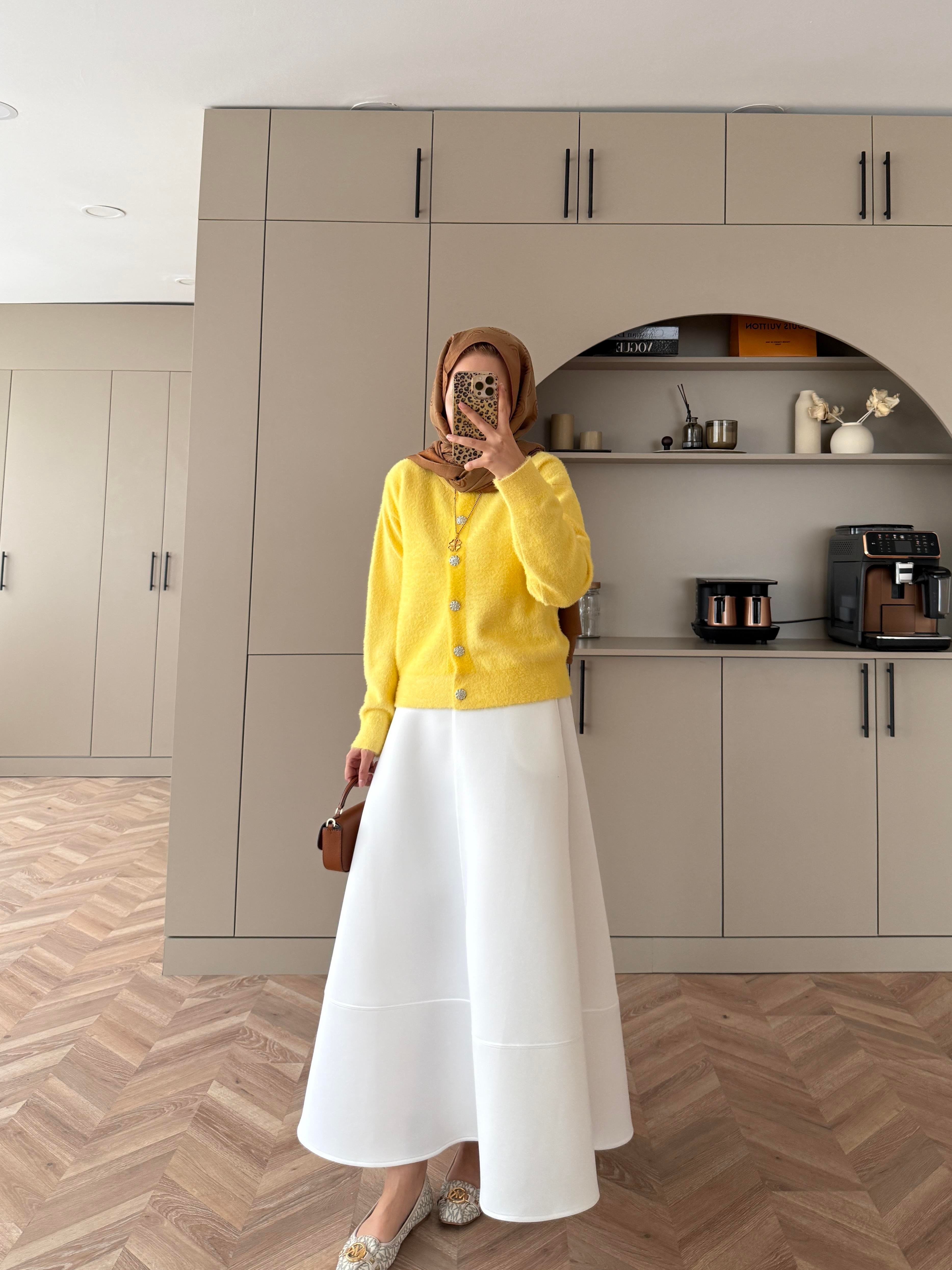 Vina Angora Hırka Sarı