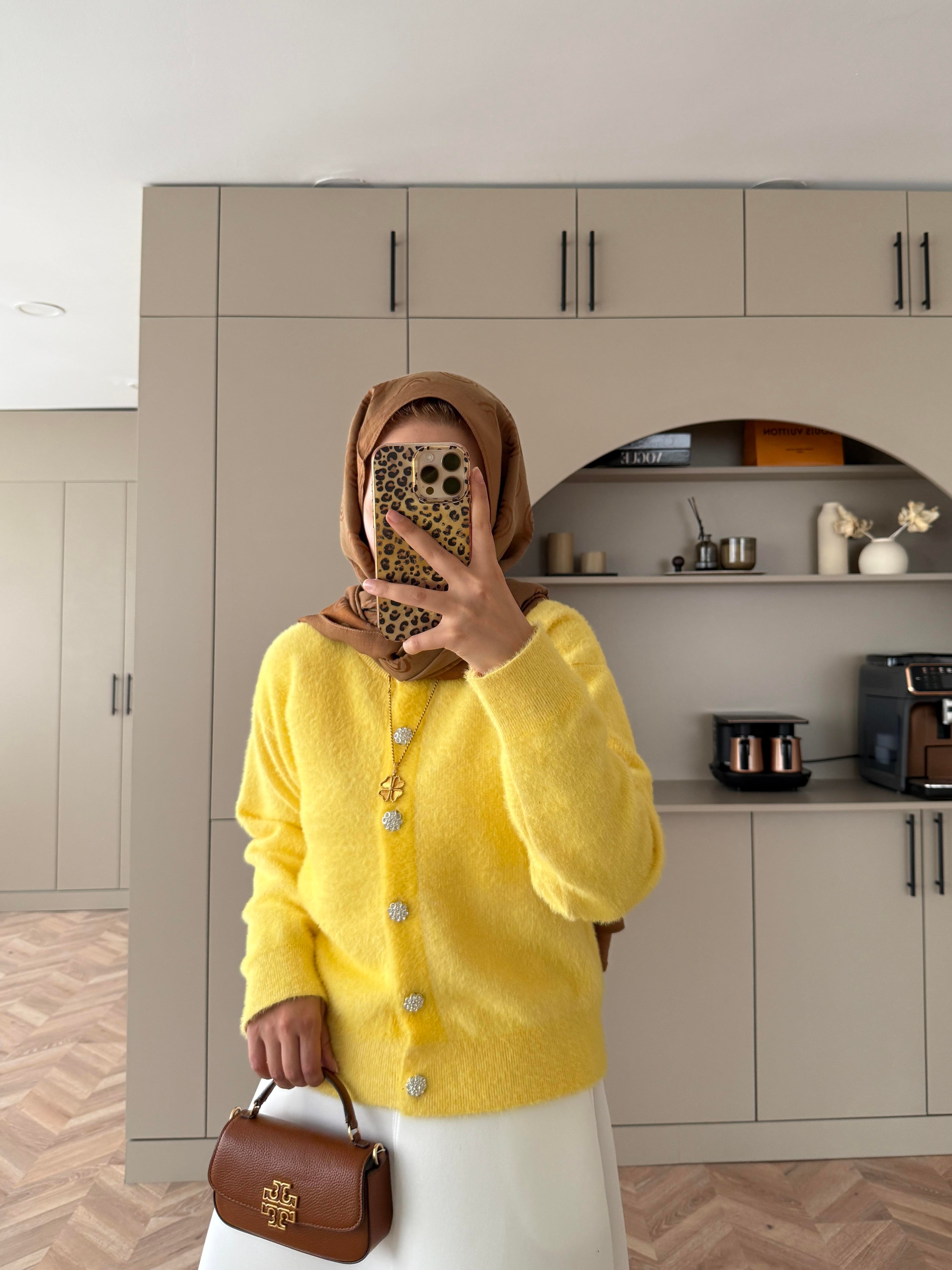 Vina Angora Hırka Sarı