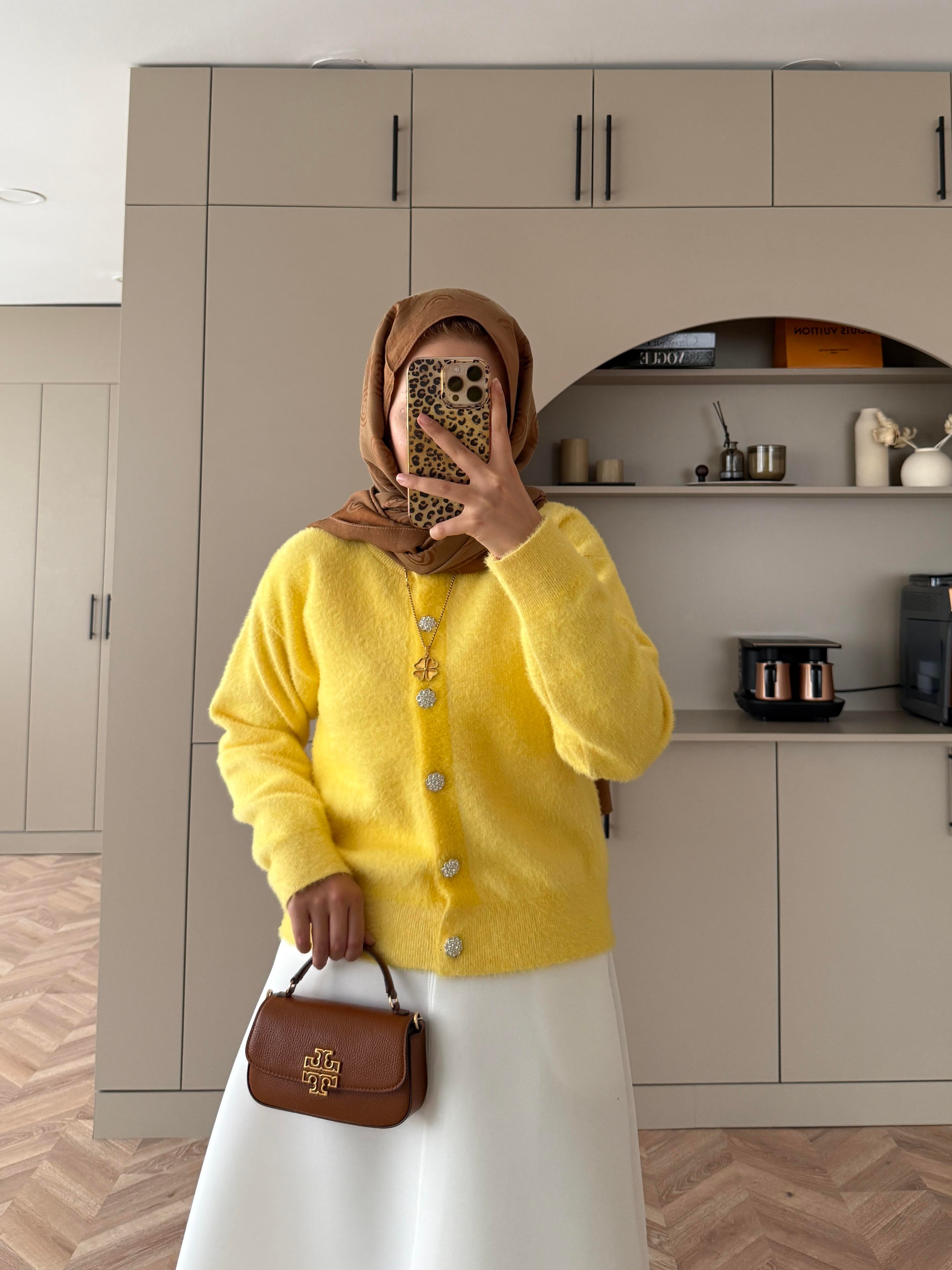 Vina Angora Hırka Sarı