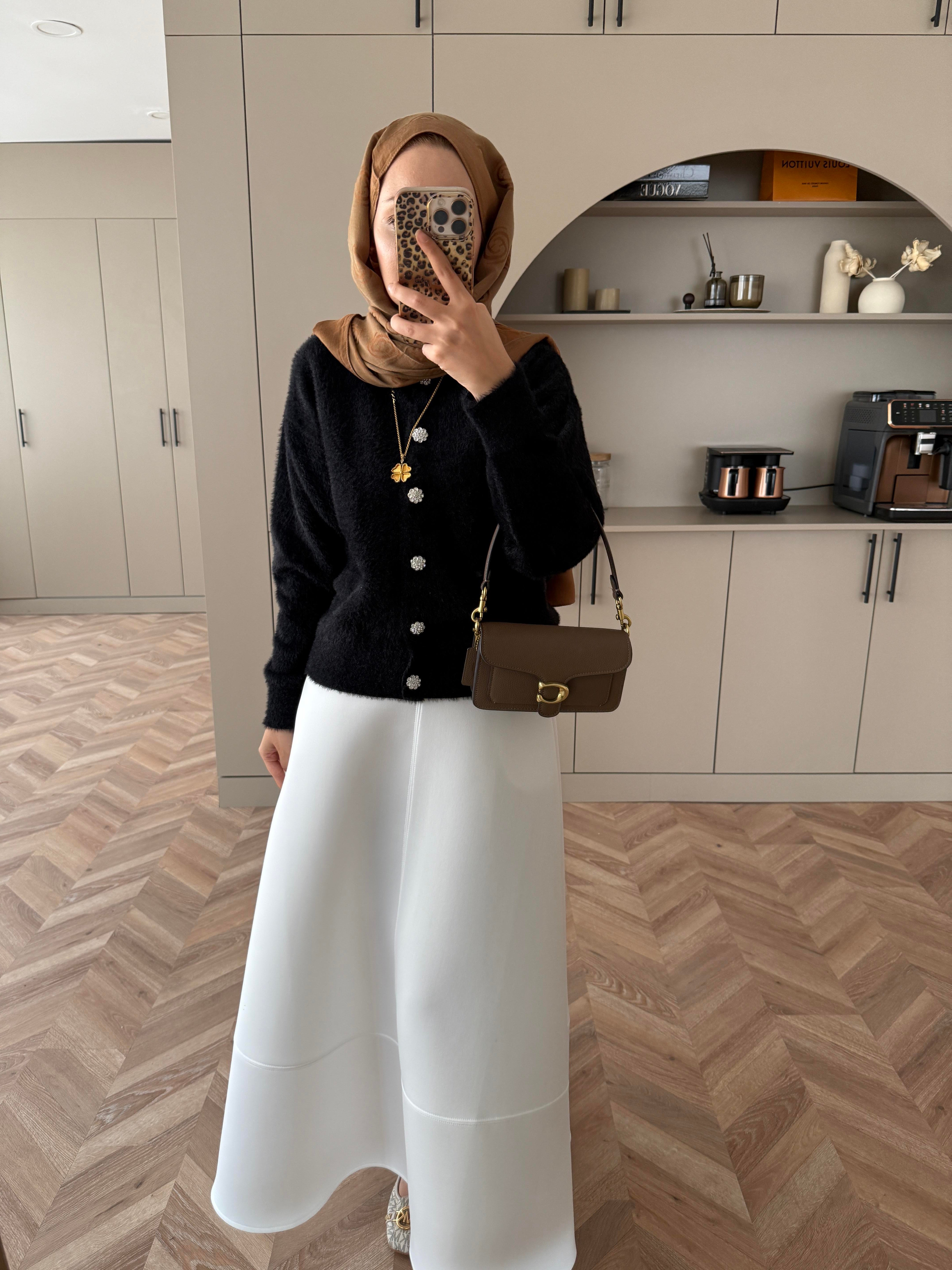 Vina Angora Hırka Siyah