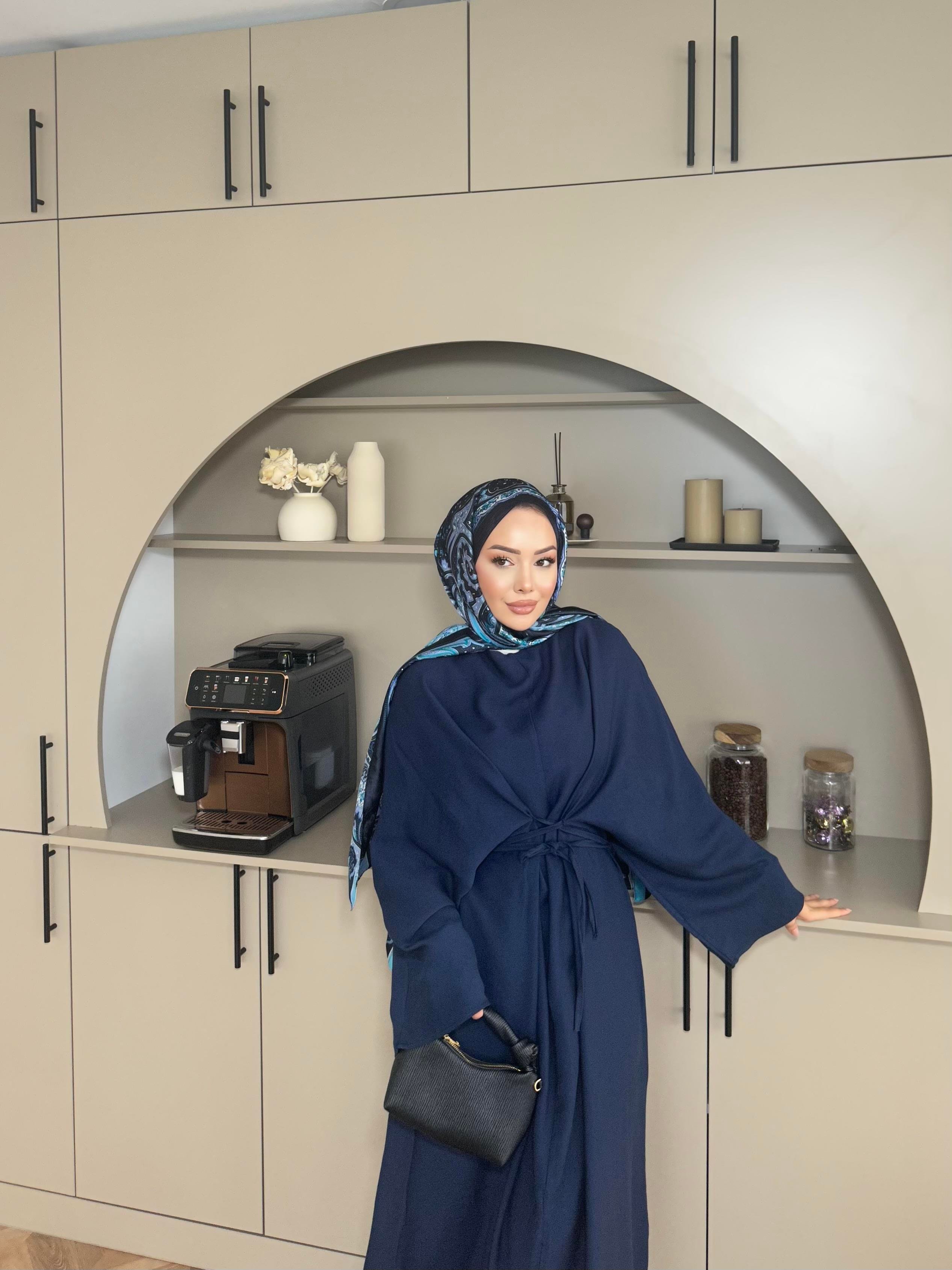 Wanda Yarasa Kol Elbise Lacivert