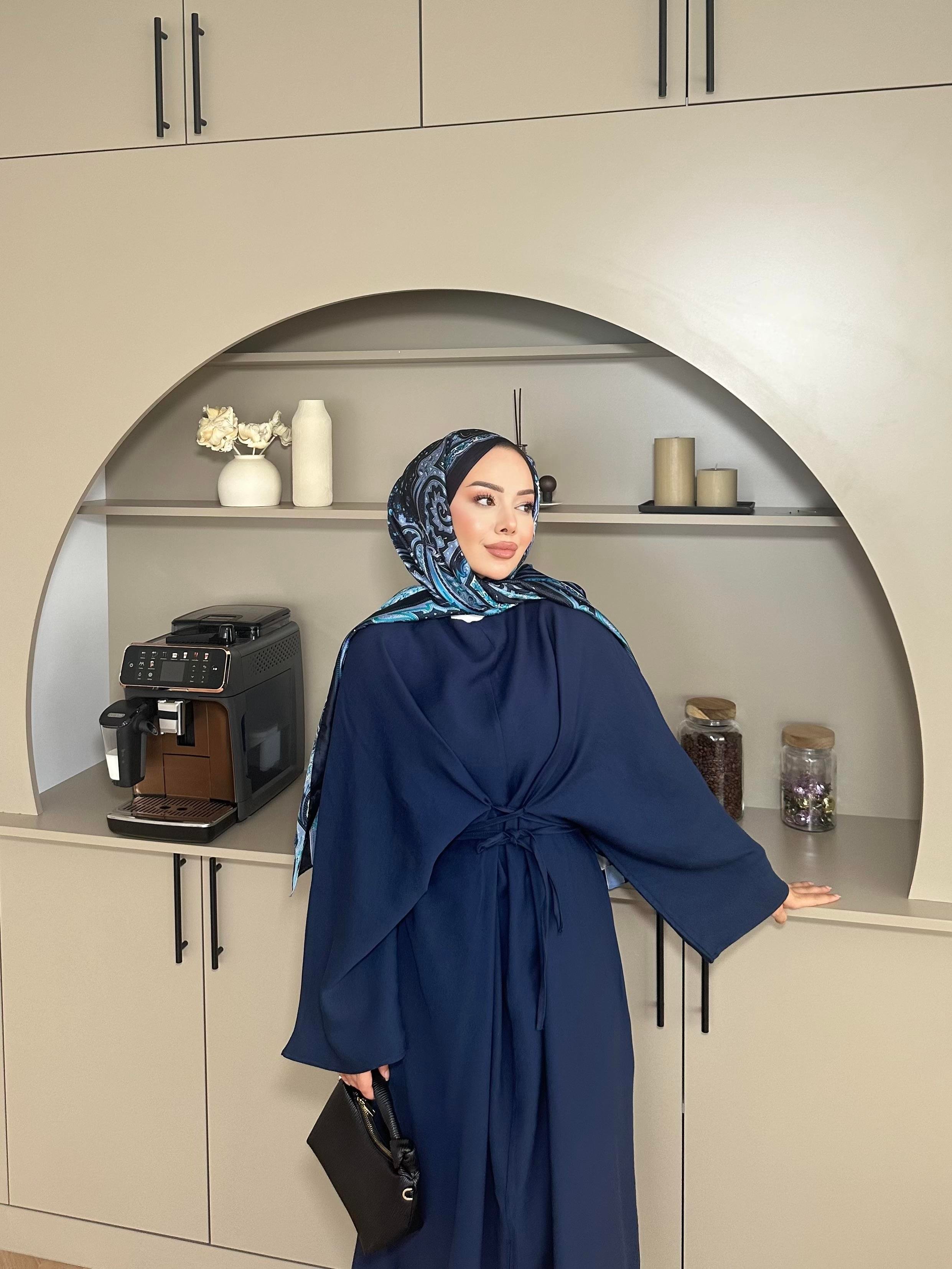 Wanda Yarasa Kol Elbise Lacivert