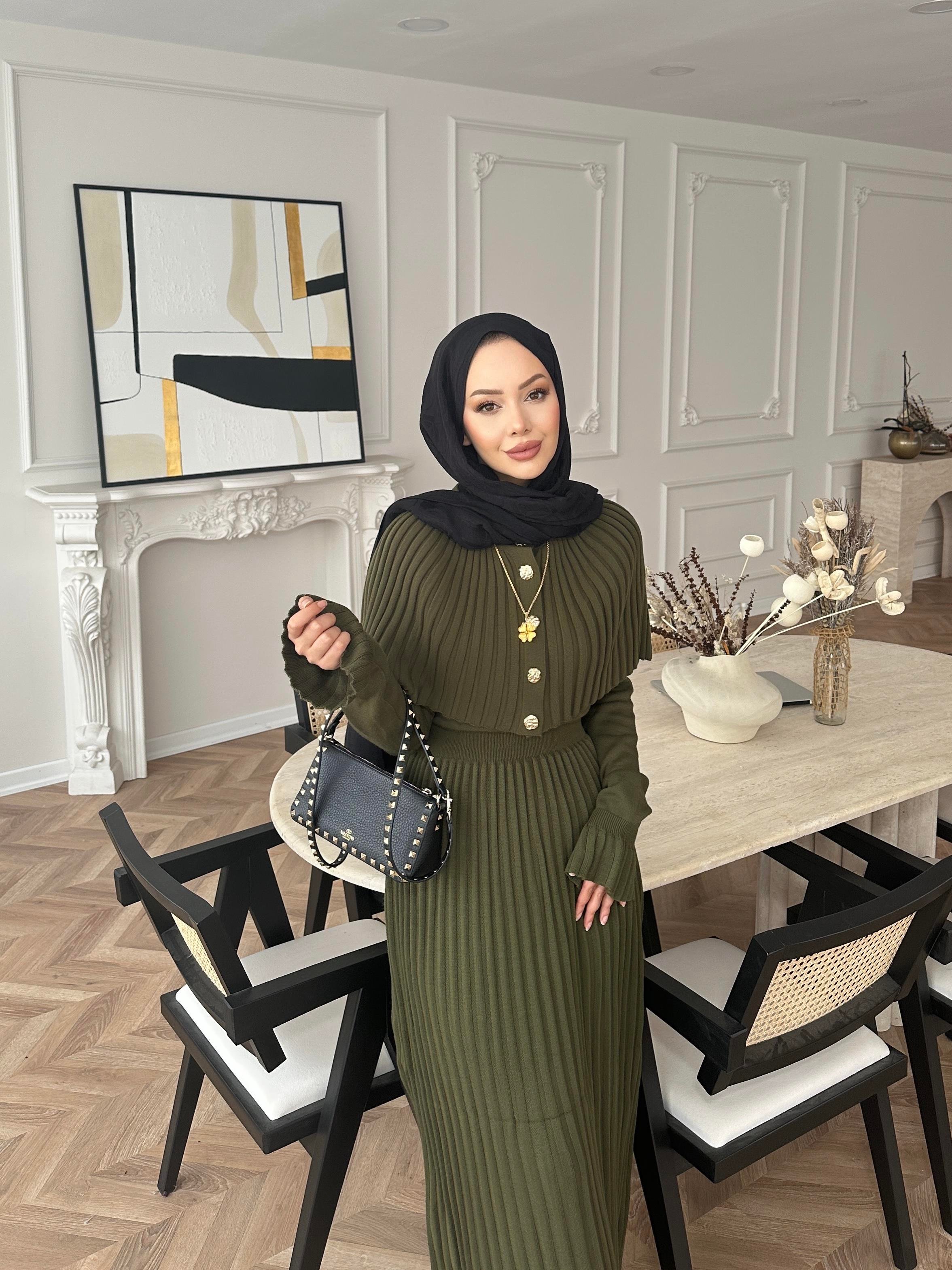 Wayne Triko Elbise Haki