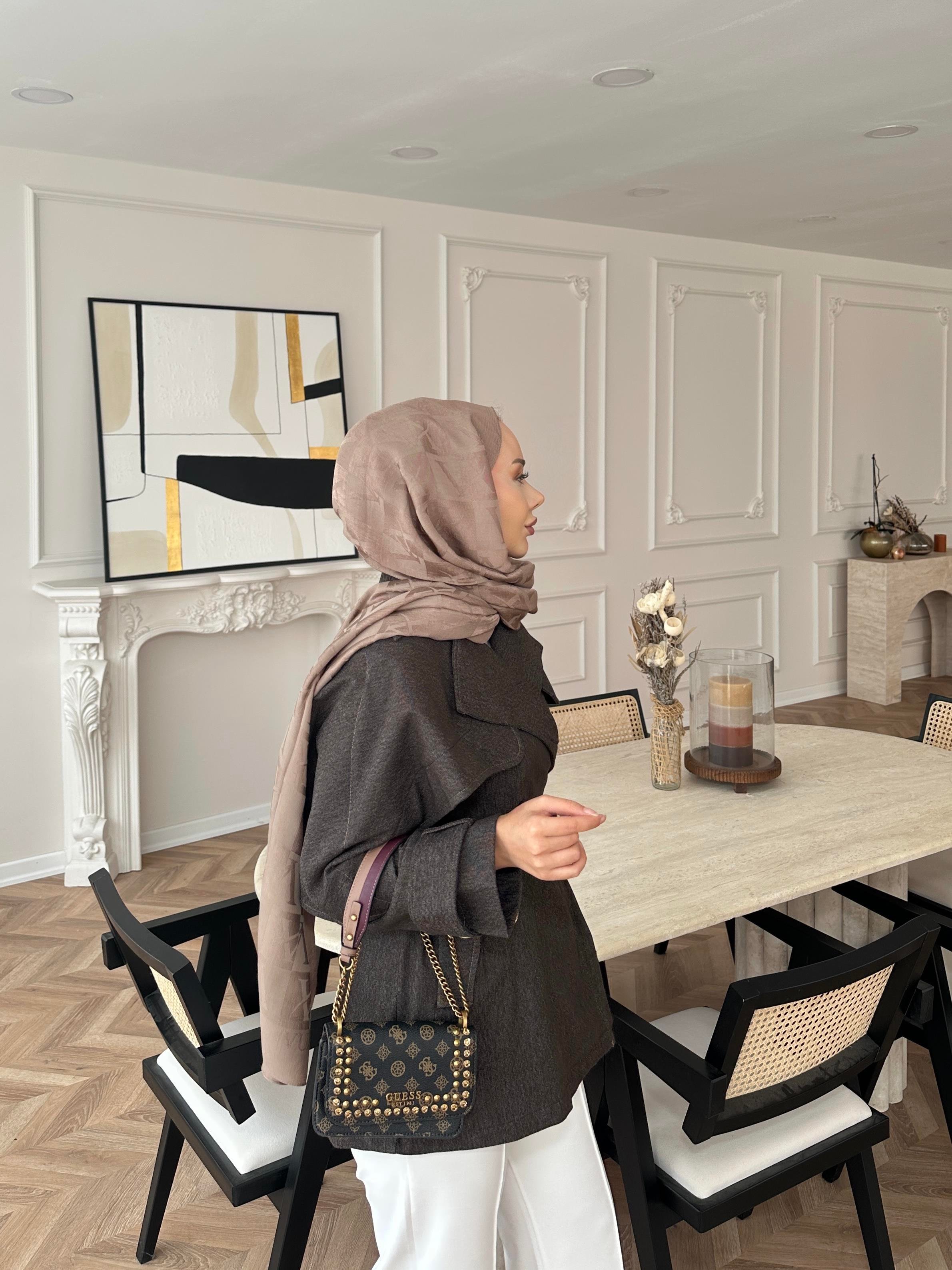 Yarasa Kollu Kot Ceket Kahverengi