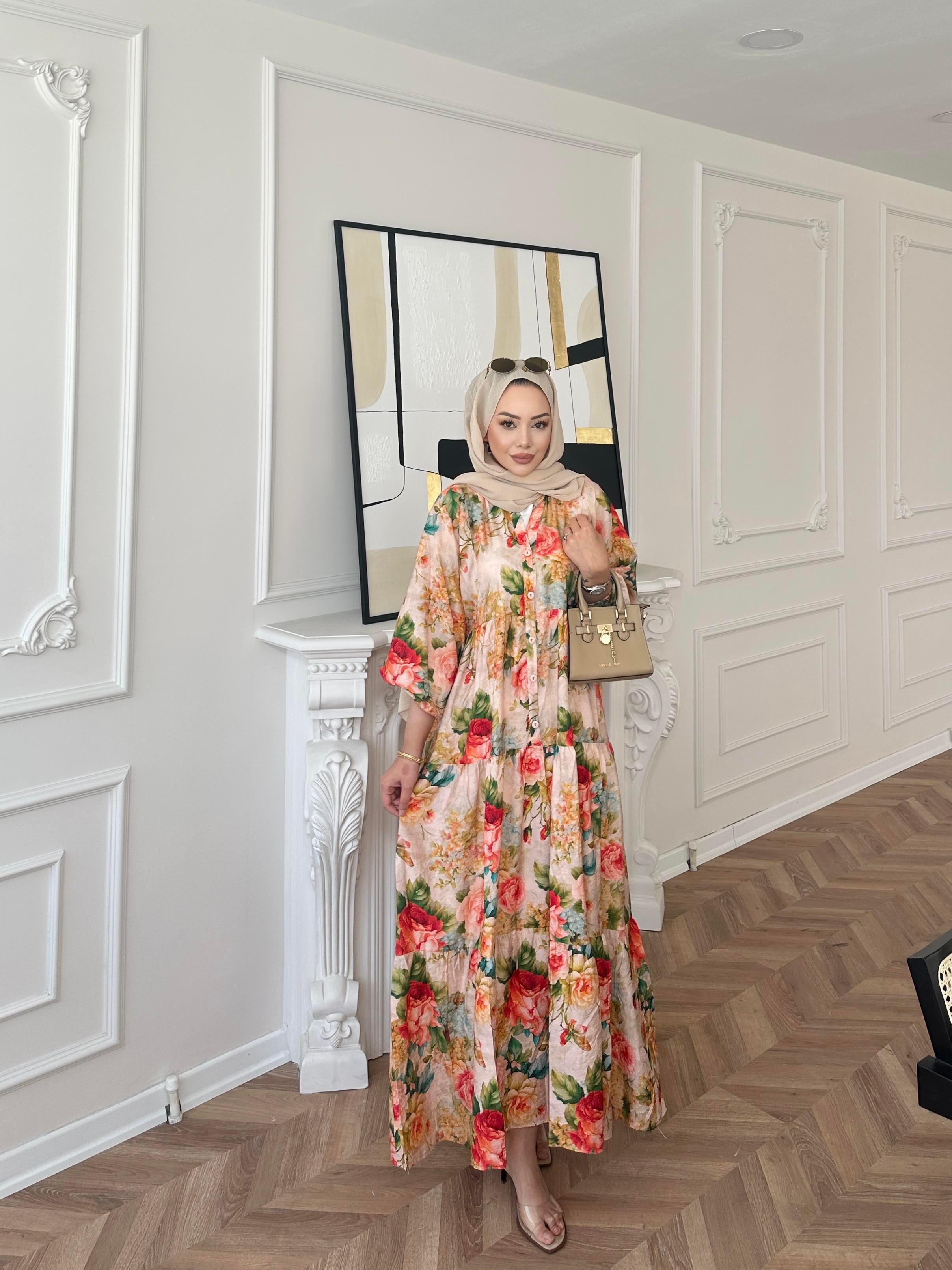 Zümrüt Pamuk Vual Elbise