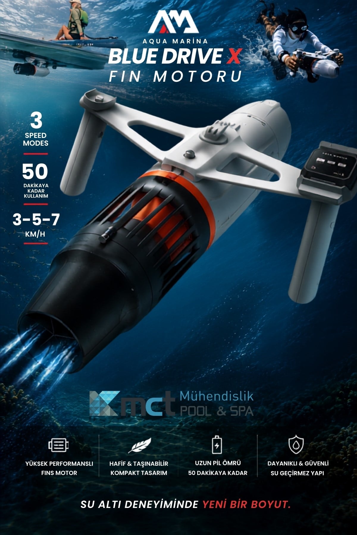 Aqua Marina Bluedrive X Deniz Scooter / Sea Scooter