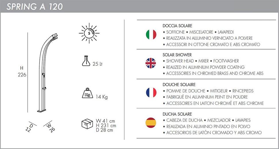 Arkema Solar Duş Spring A120