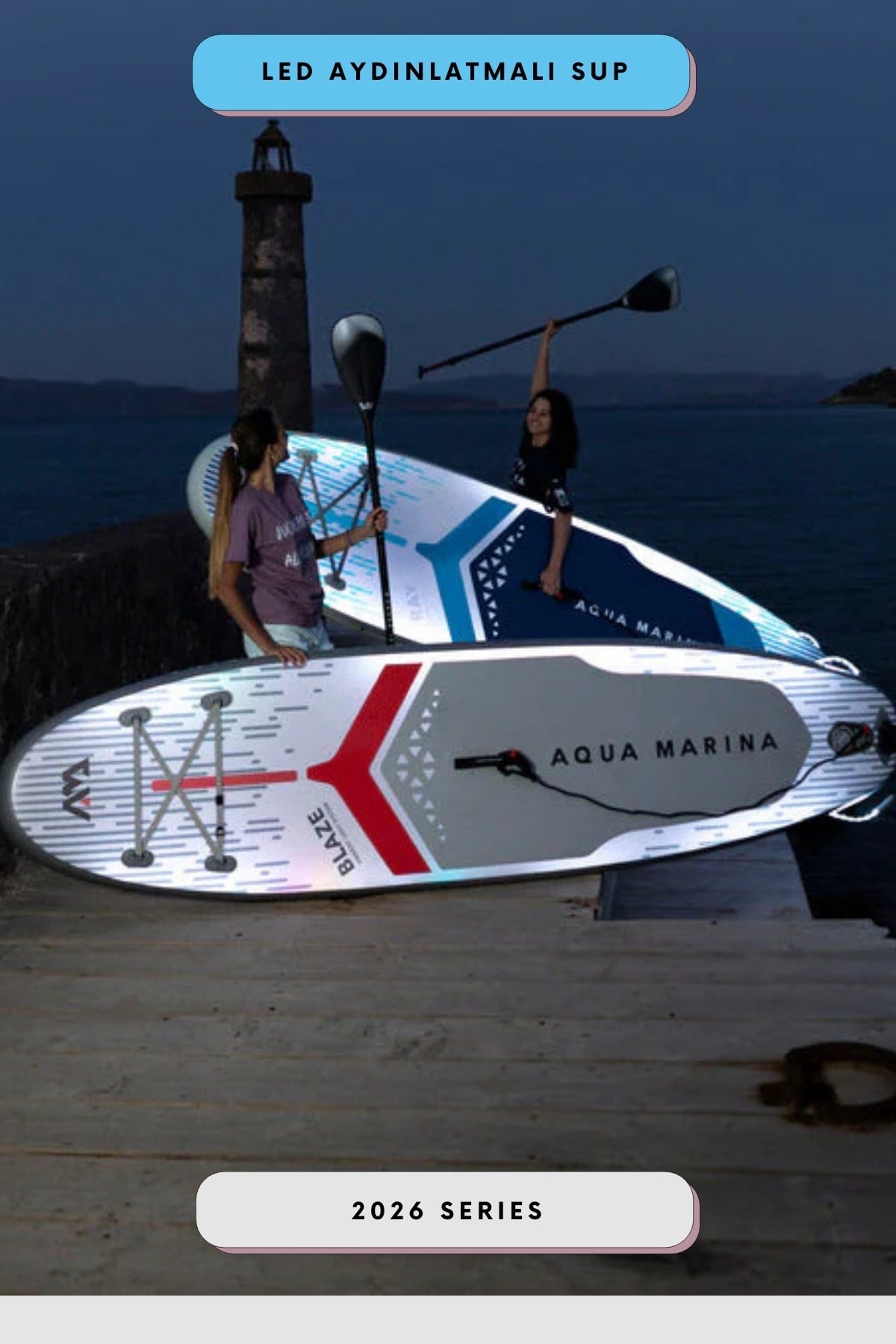 Ray 11'0” TPU Şişme Stand Up Paddle Board | LED Aydınlatmalı SUP
