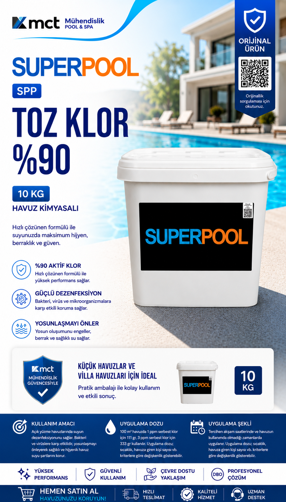 Superpool %90 Toz Klor