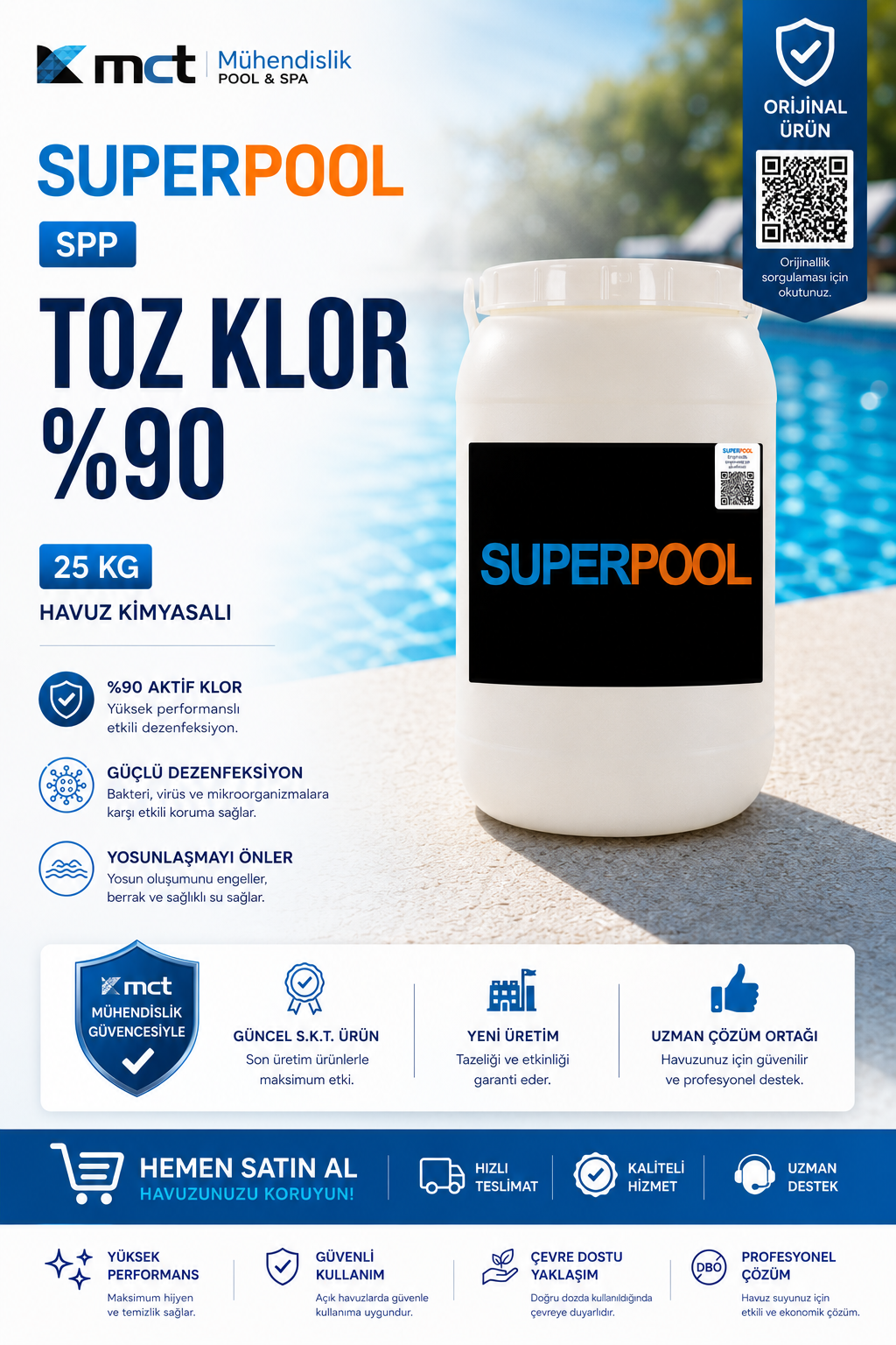 Superpool %90 Toz Klor