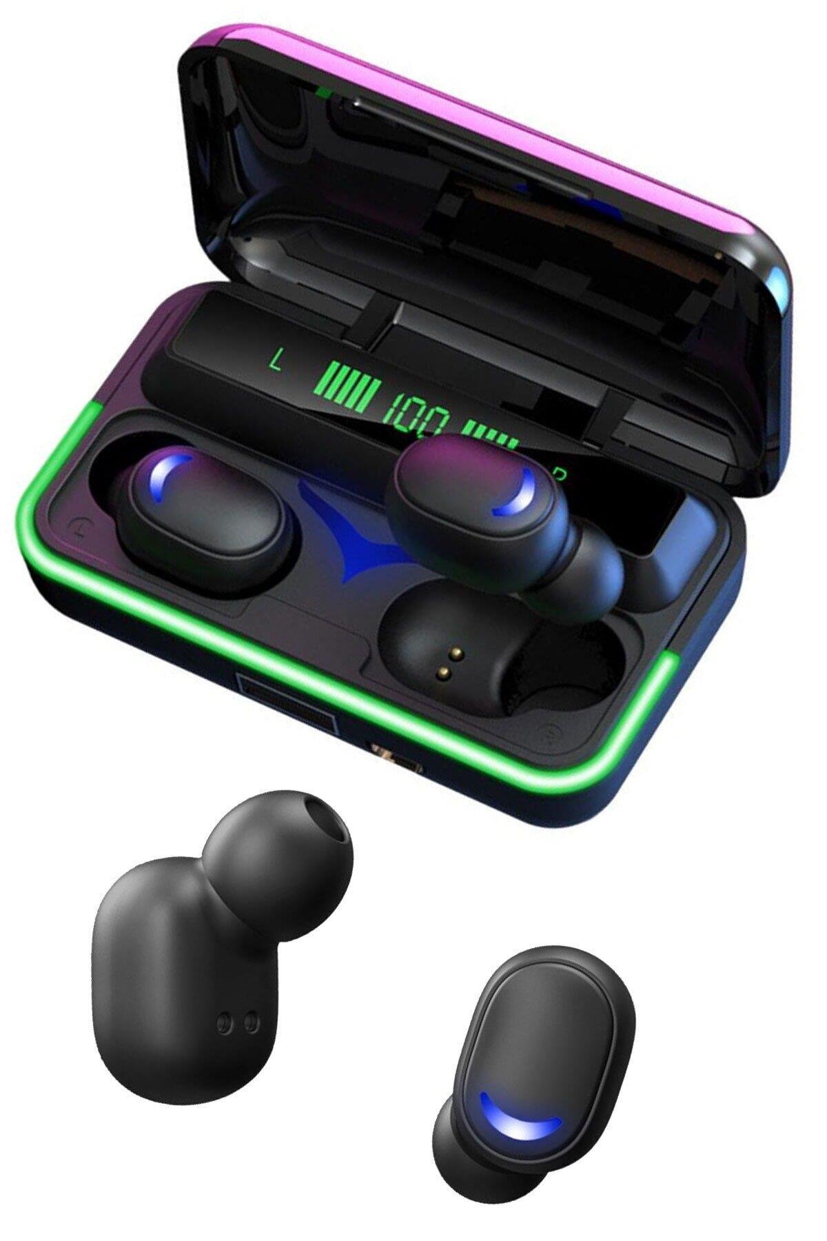 E10 Mipods Bt 5.1 Oyuncu Kulaklığı Işıklı Led Göstergeli Bluetooth Kulakiçi Kulaklık