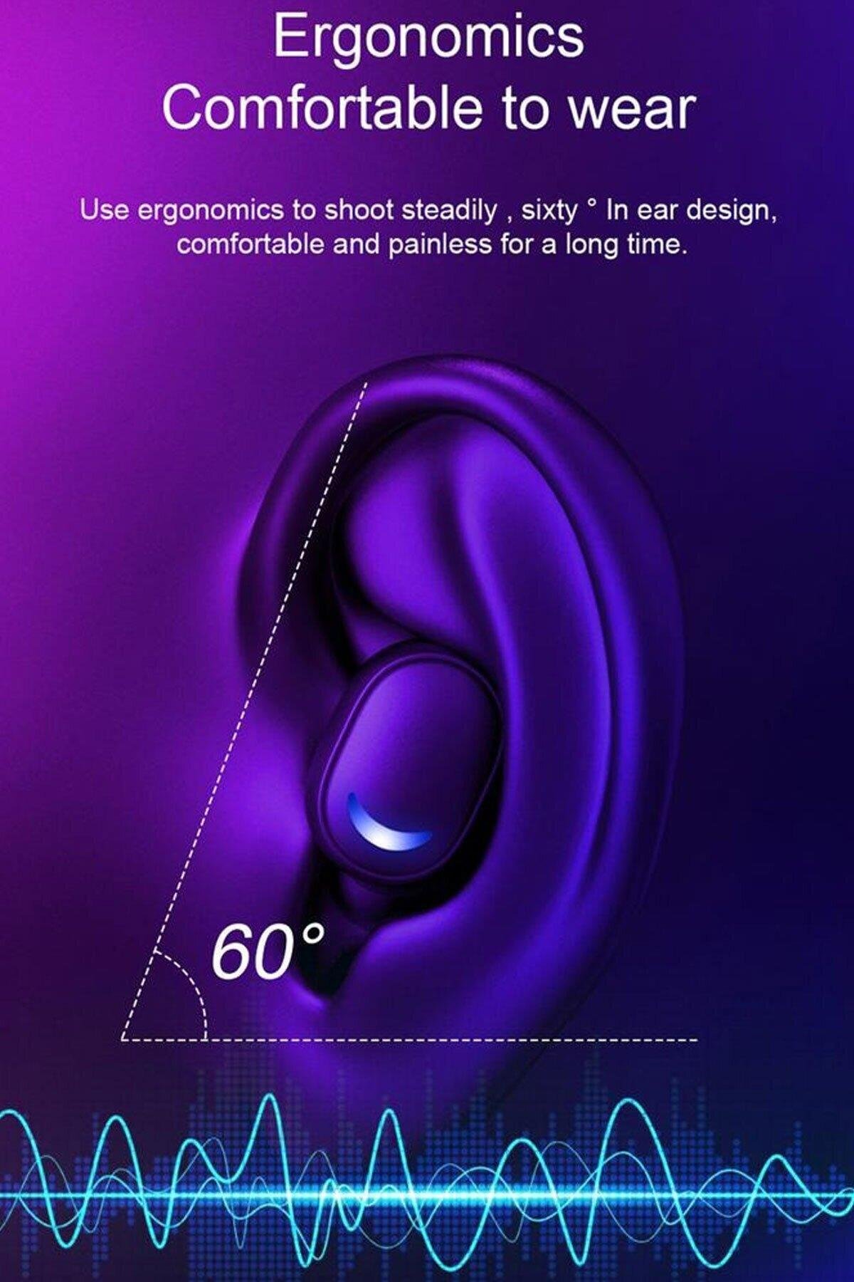 E10 Mipods Bt 5.1 Oyuncu Kulaklığı Işıklı Led Göstergeli Bluetooth Kulakiçi Kulaklık