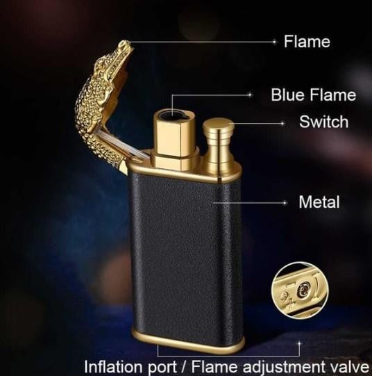 Kişiye Özel Mesajlı Ejderha Alevli Lüx Çakmak