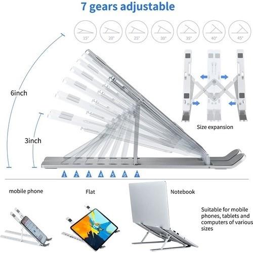 Mi7a Metal Notebook Laptop Tablet Tutucu Stand Yükseltici Ayarlanabilir Katalanır