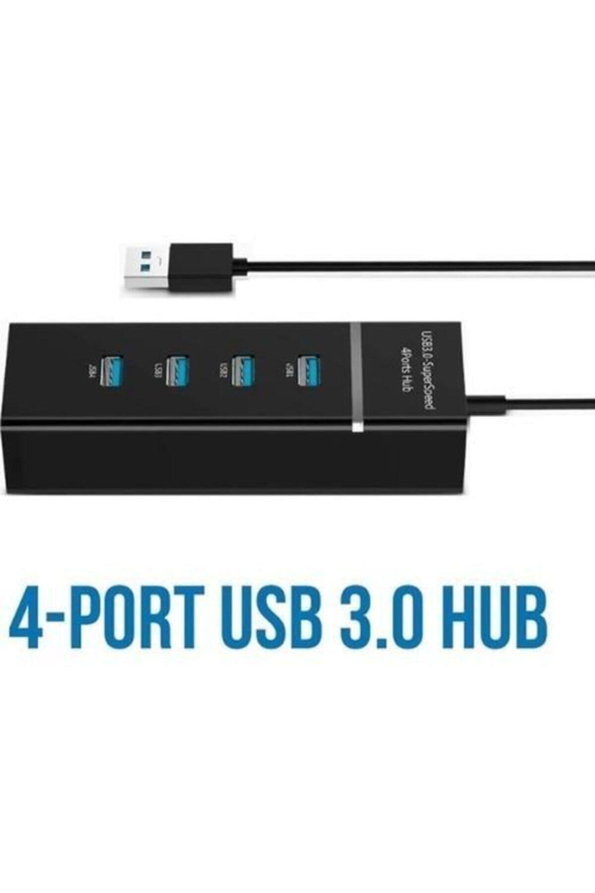 Süper Hızlı 4 Port USB 3.0 Hub Çoklayıcı (5Gbps Veri Aktarımı)
