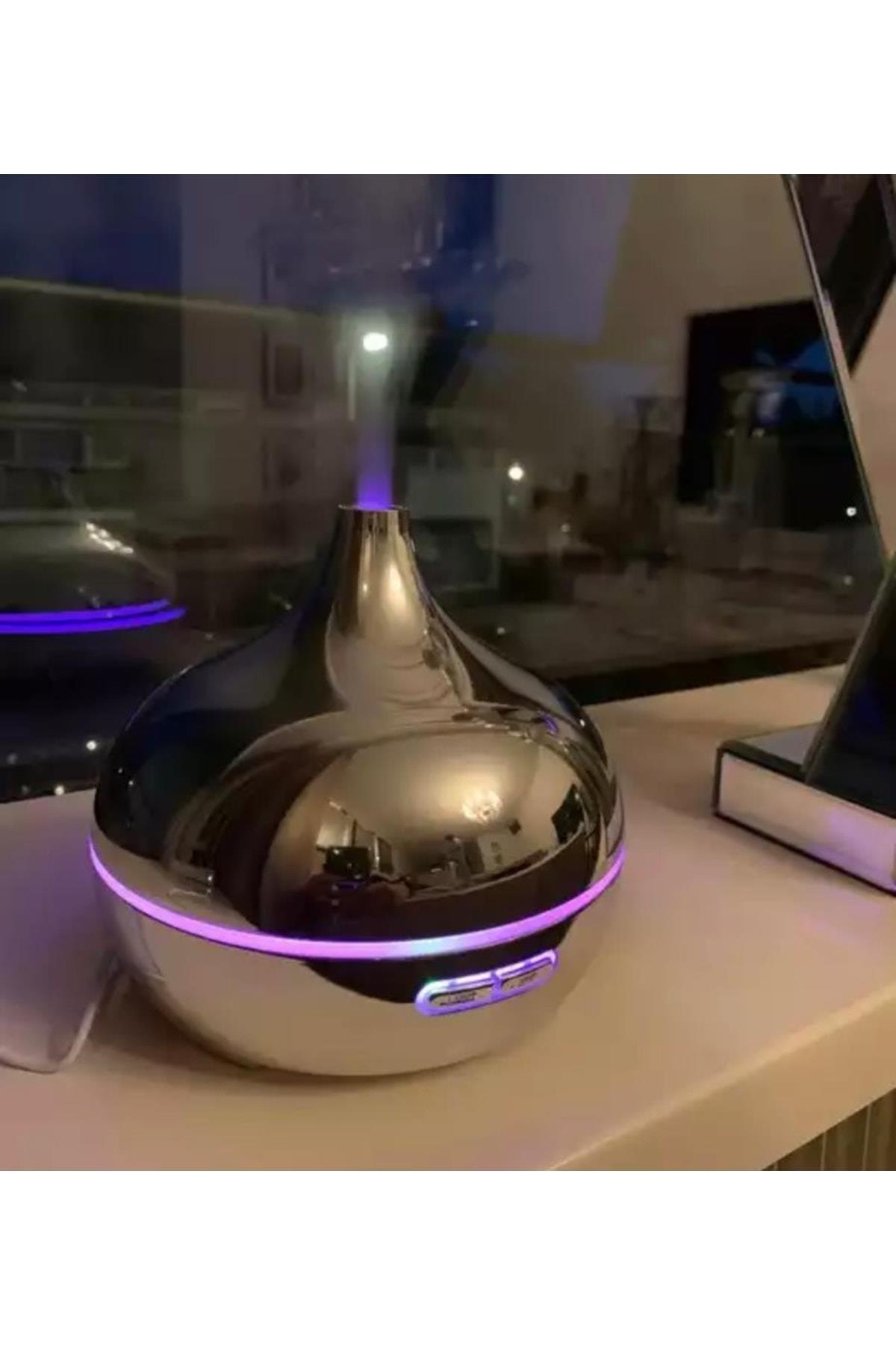 Uzaktan Kumandalı 550ml Aroma Difüzörü Ultrasonik Hava Nemlendirici Buhar Makinesi 7 Renk Led Işık